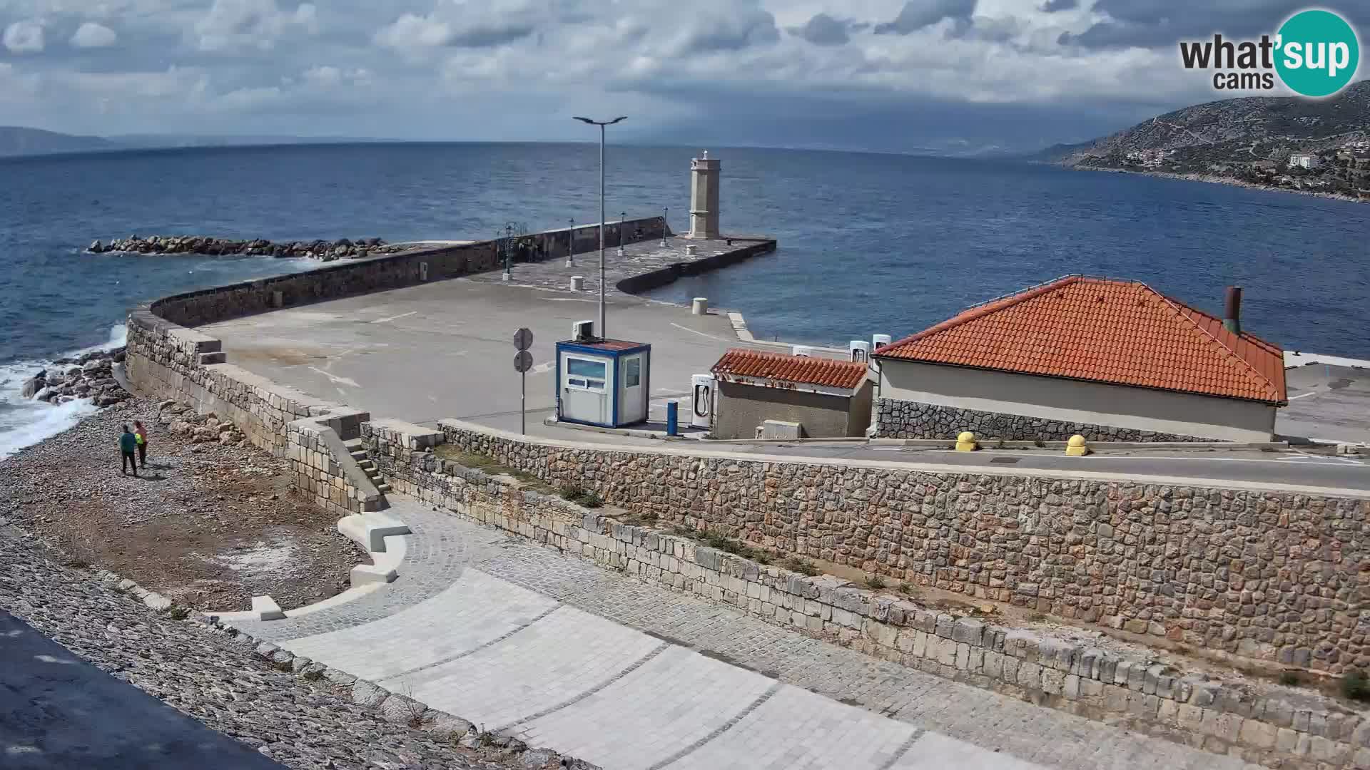 Senj Harbour Webcam – Breakwater & Lighthouse Live View