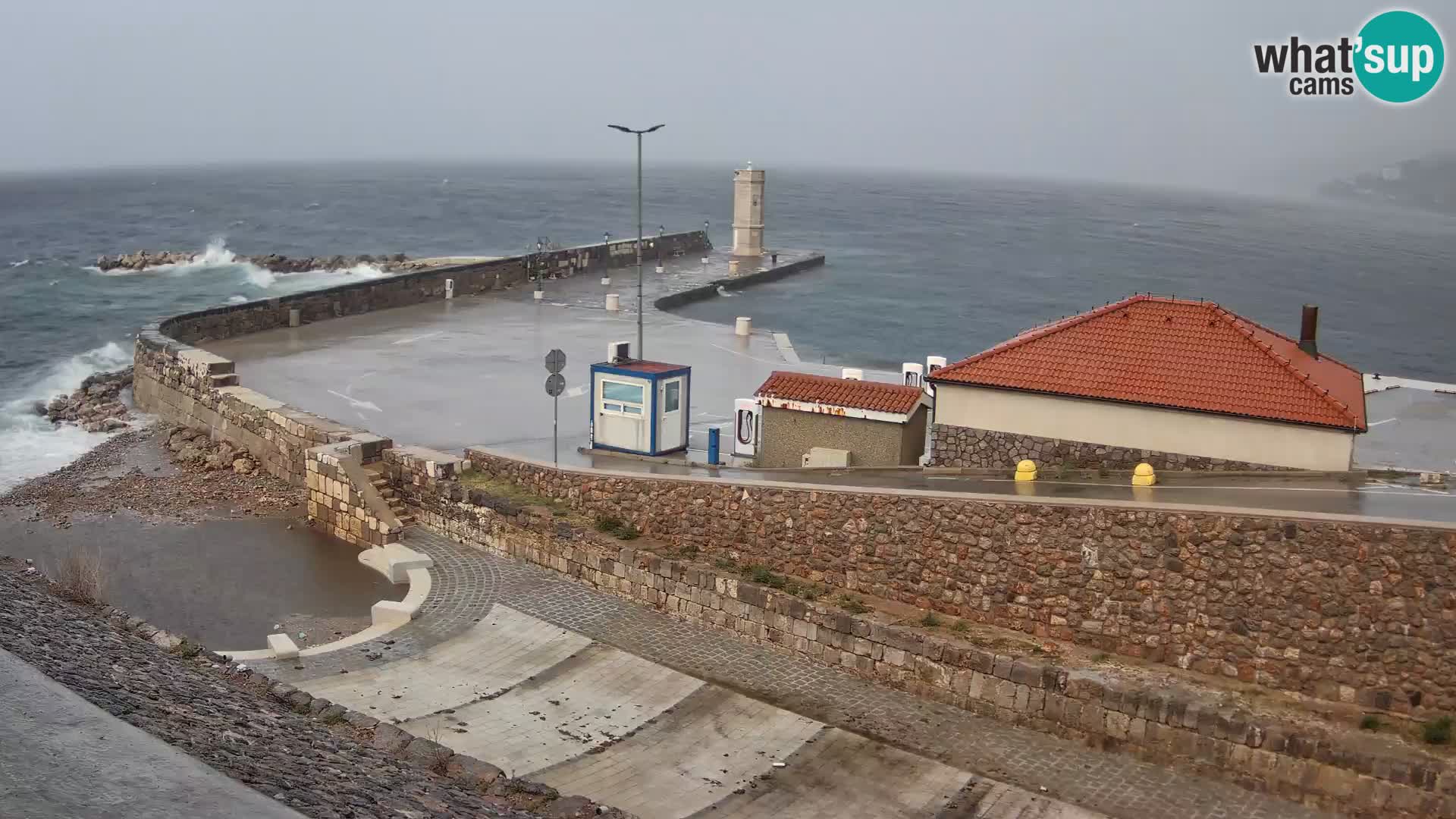 Webcam Porto di Segna – Frangiflutti e Faro in diretta