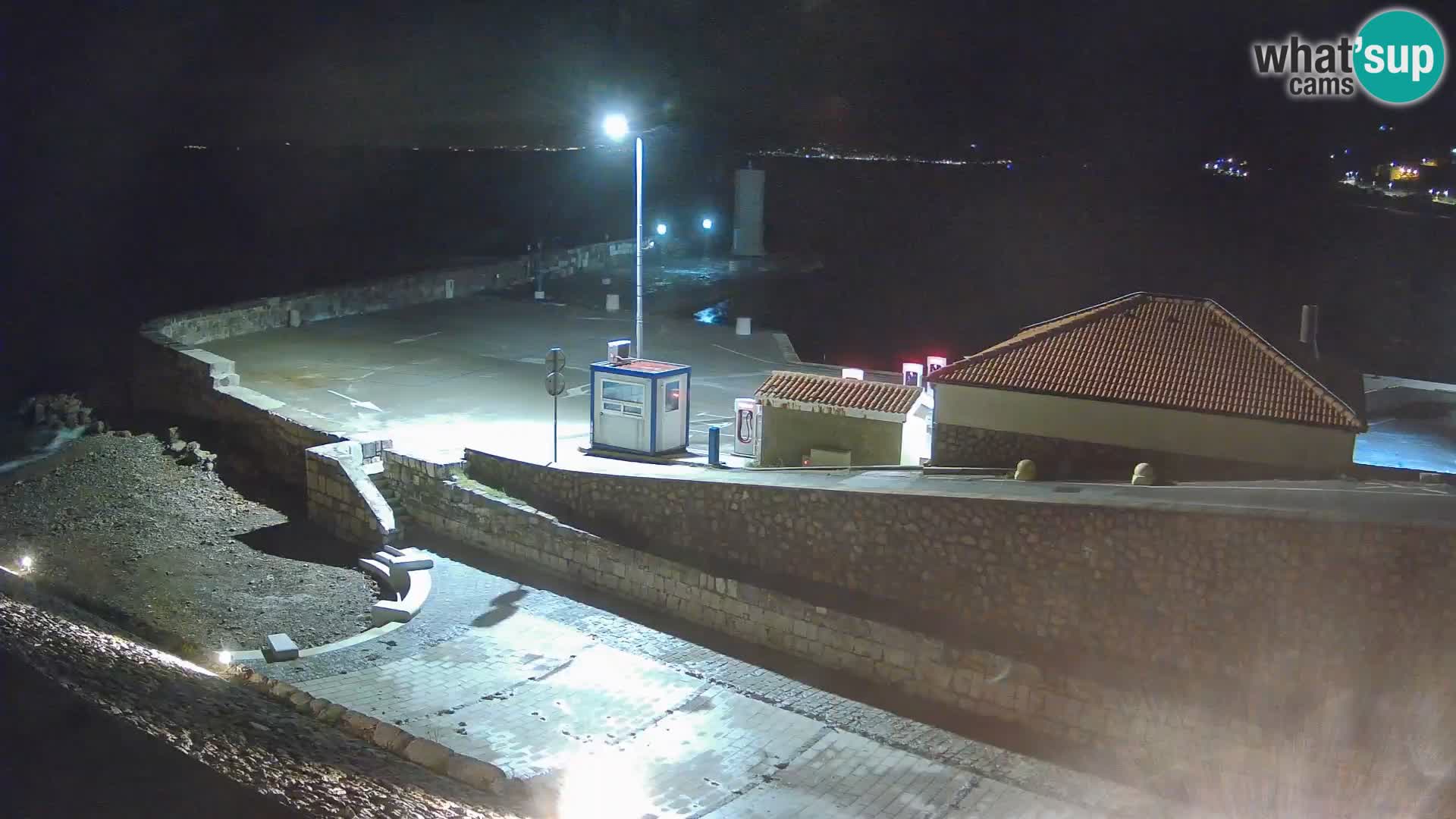 Senj Hafen Webcam – Wellenbrecher & Leuchtturm Liveblick