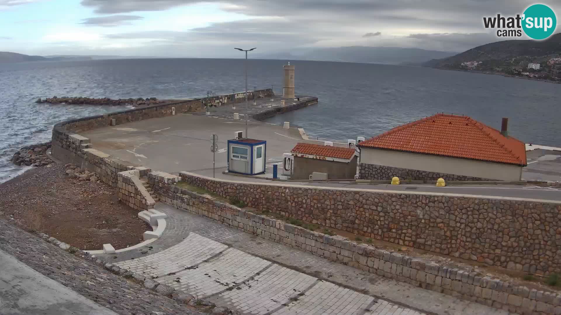 Senj Harbour Webcam – Breakwater & Lighthouse Live View