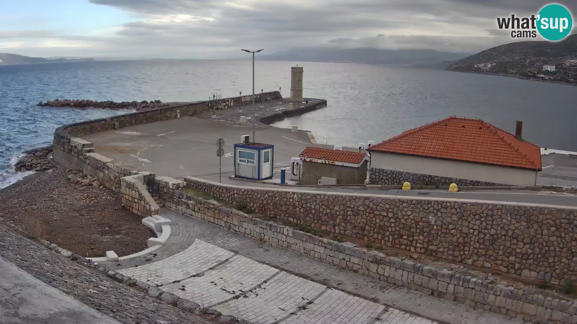 Senj Harbour Webcam – Breakwater & Lighthouse Live View