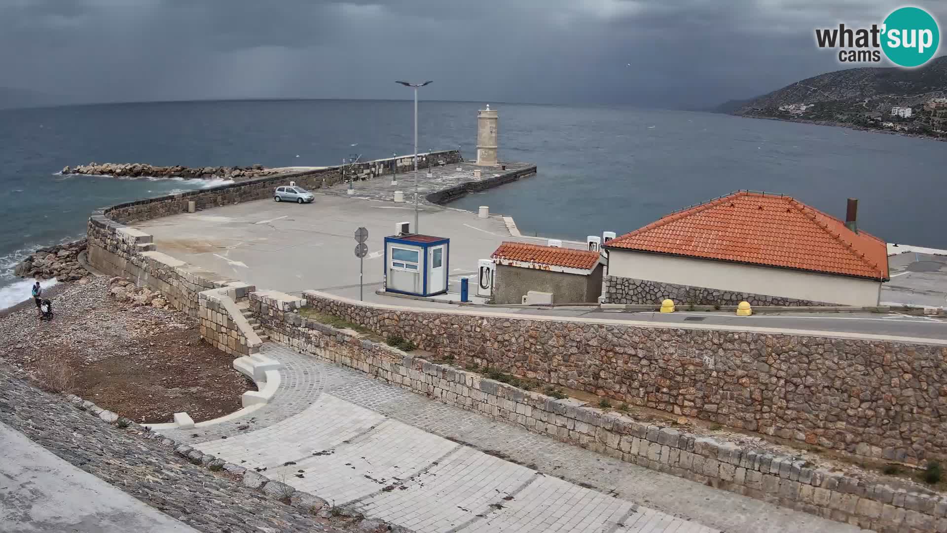 Webcam Porto di Segna – Frangiflutti e Faro in diretta