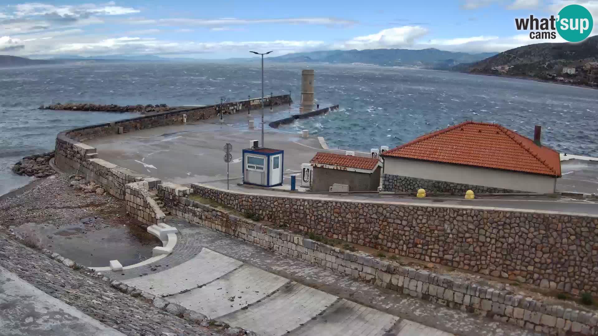 Senj Harbour Webcam – Breakwater & Lighthouse Live View