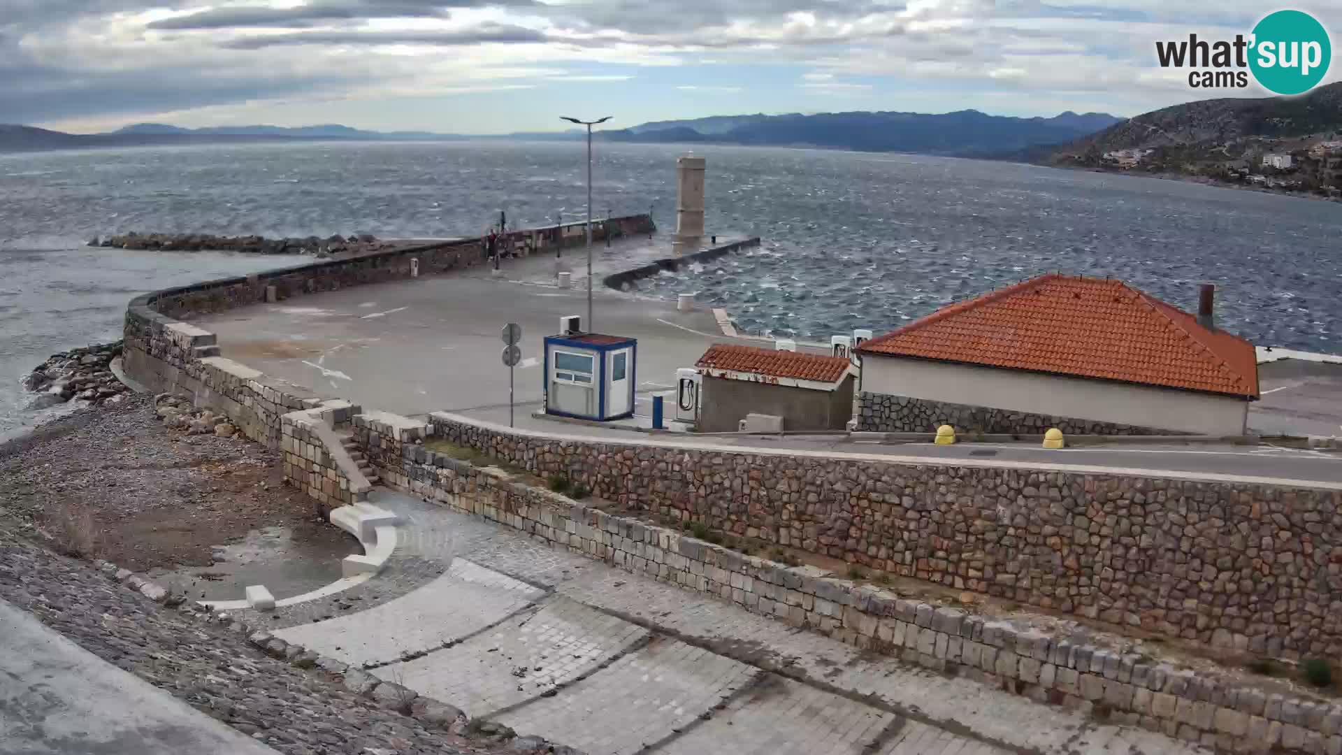 Webcam Porto di Segna – Frangiflutti e Faro in diretta
