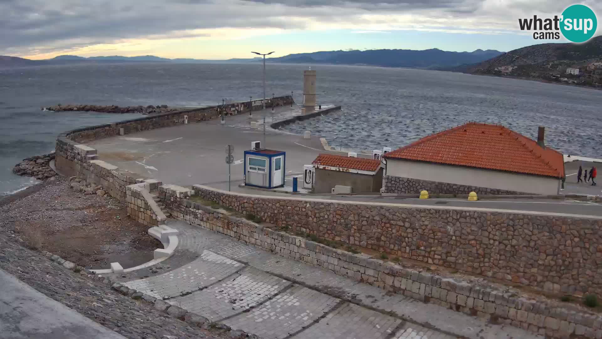 Senj Harbour Webcam – Breakwater & Lighthouse Live View
