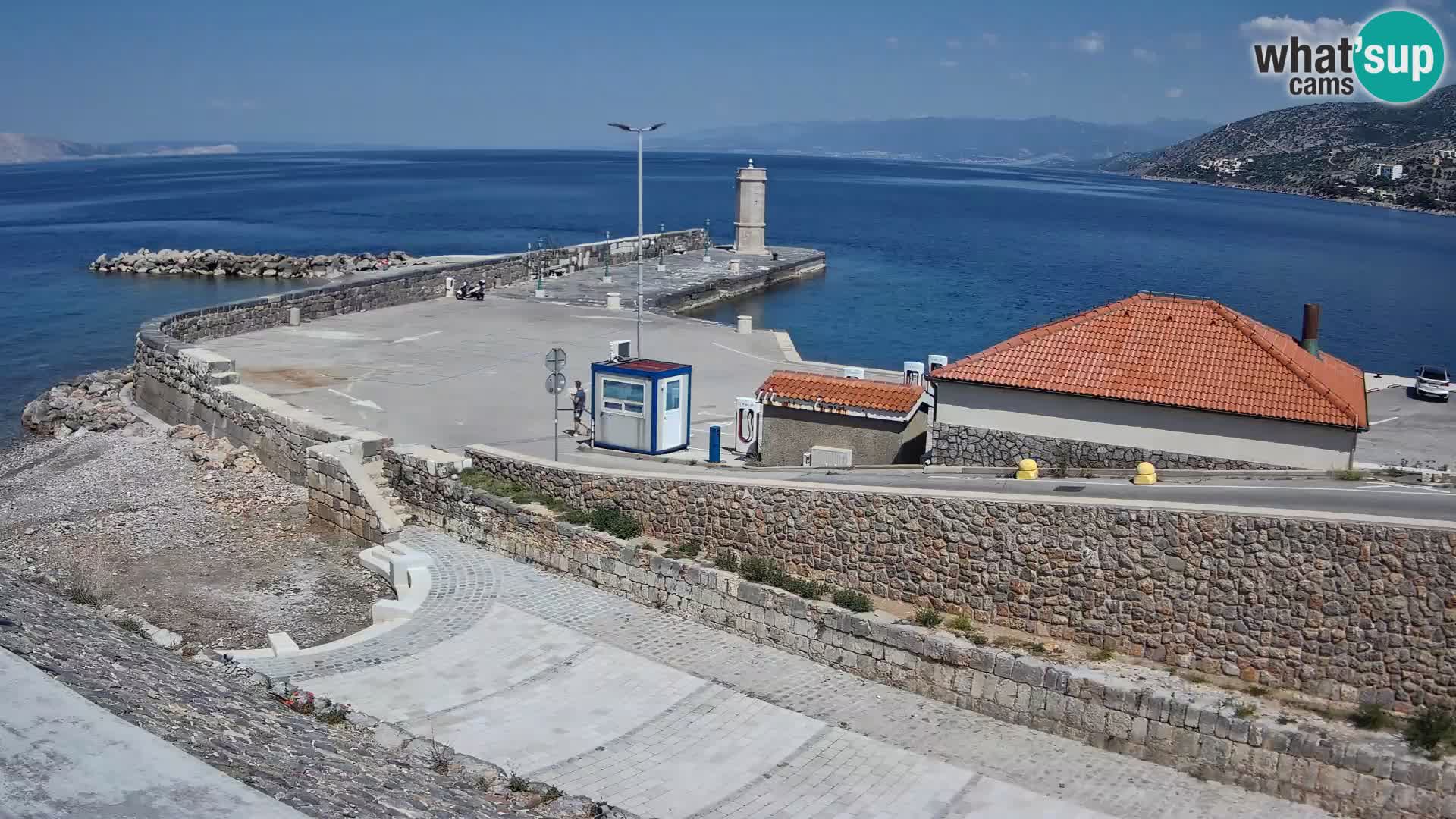 Webcam puerto de Senj – Rompeolas y faro en directo