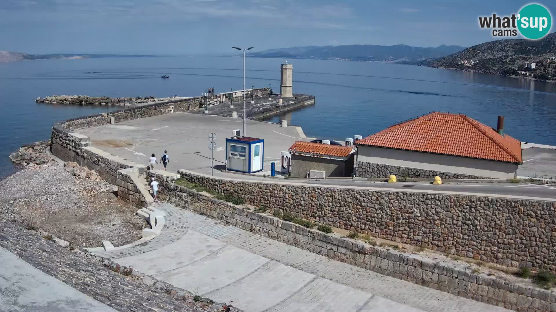 Webcam puerto de Senj – Rompeolas y faro en directo