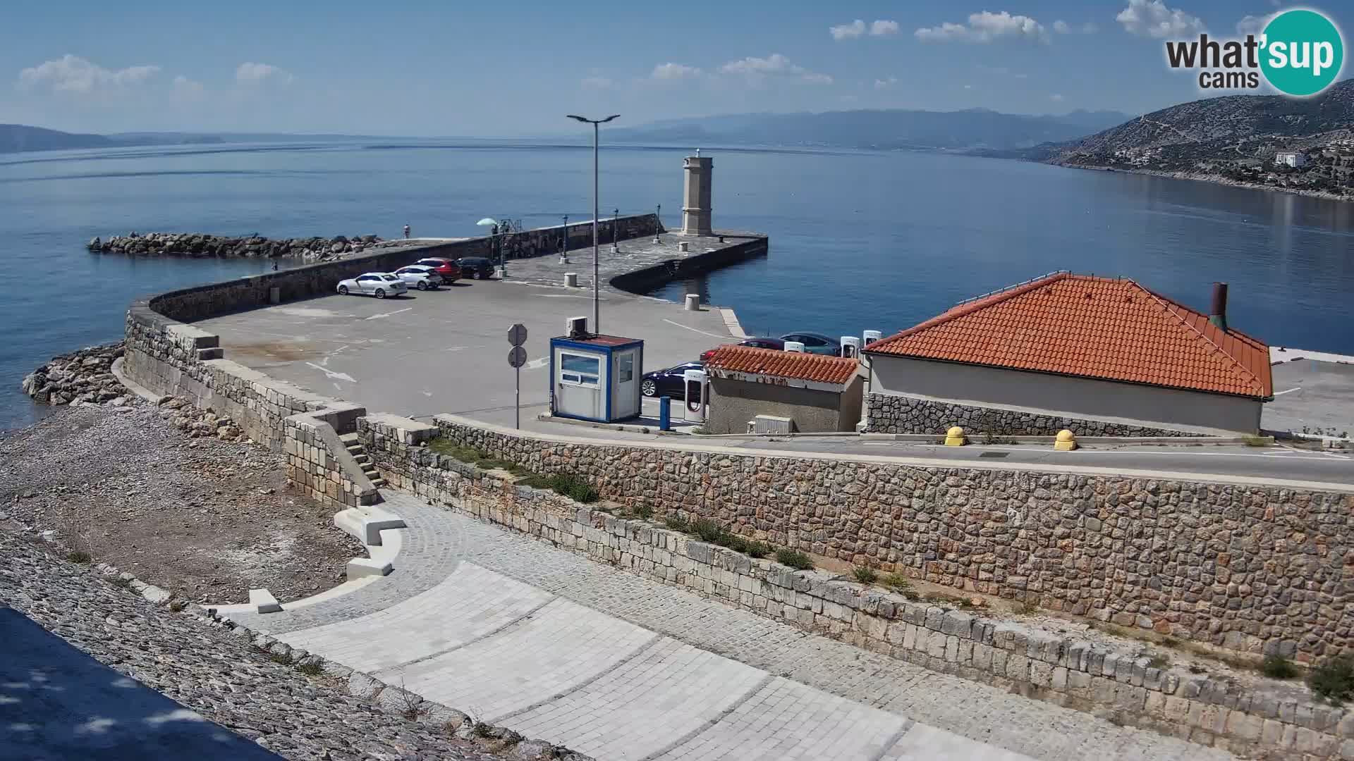 Webcam puerto de Senj – Rompeolas y faro en directo