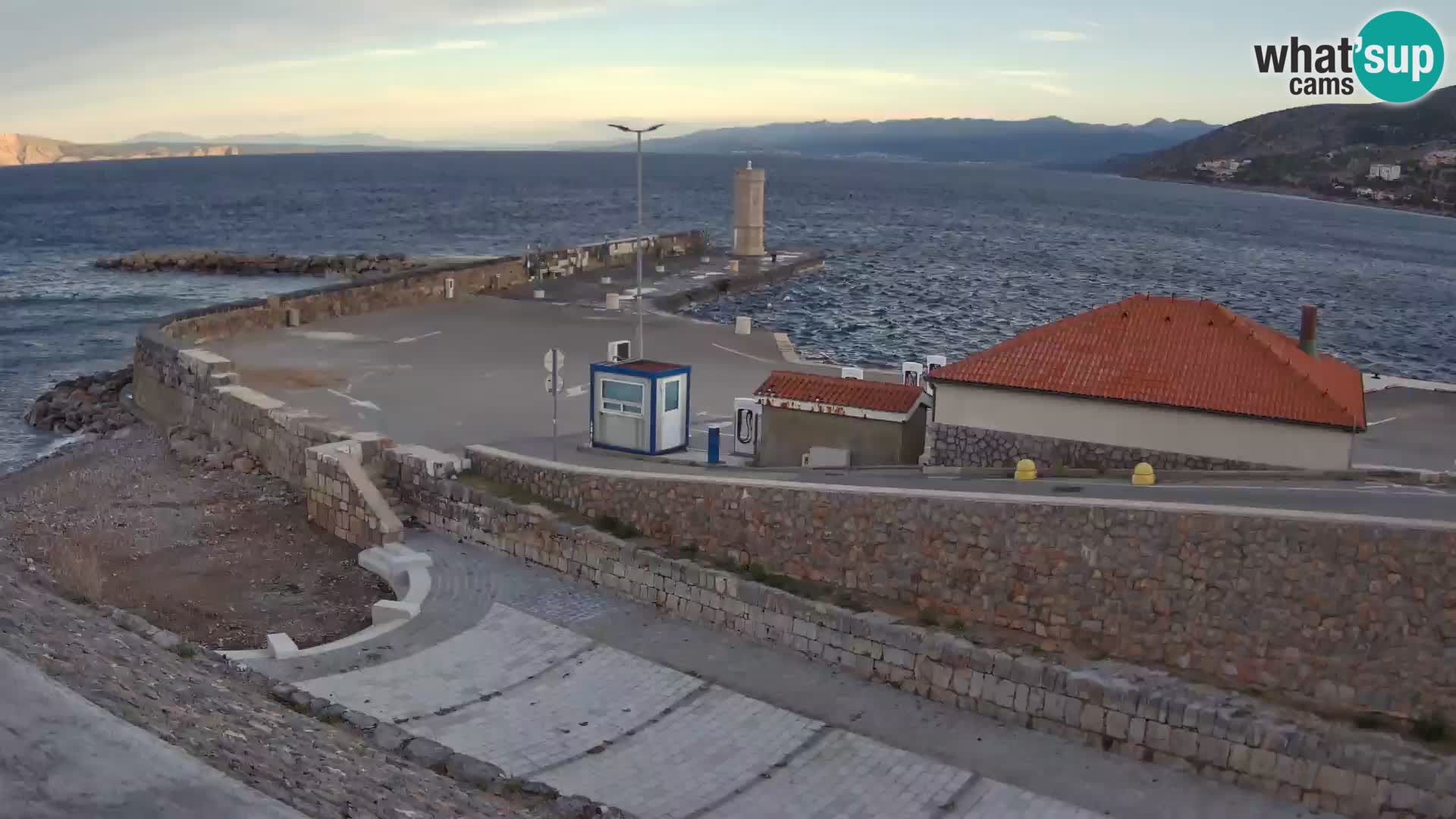 Senj Harbour Webcam – Breakwater & Lighthouse Live View