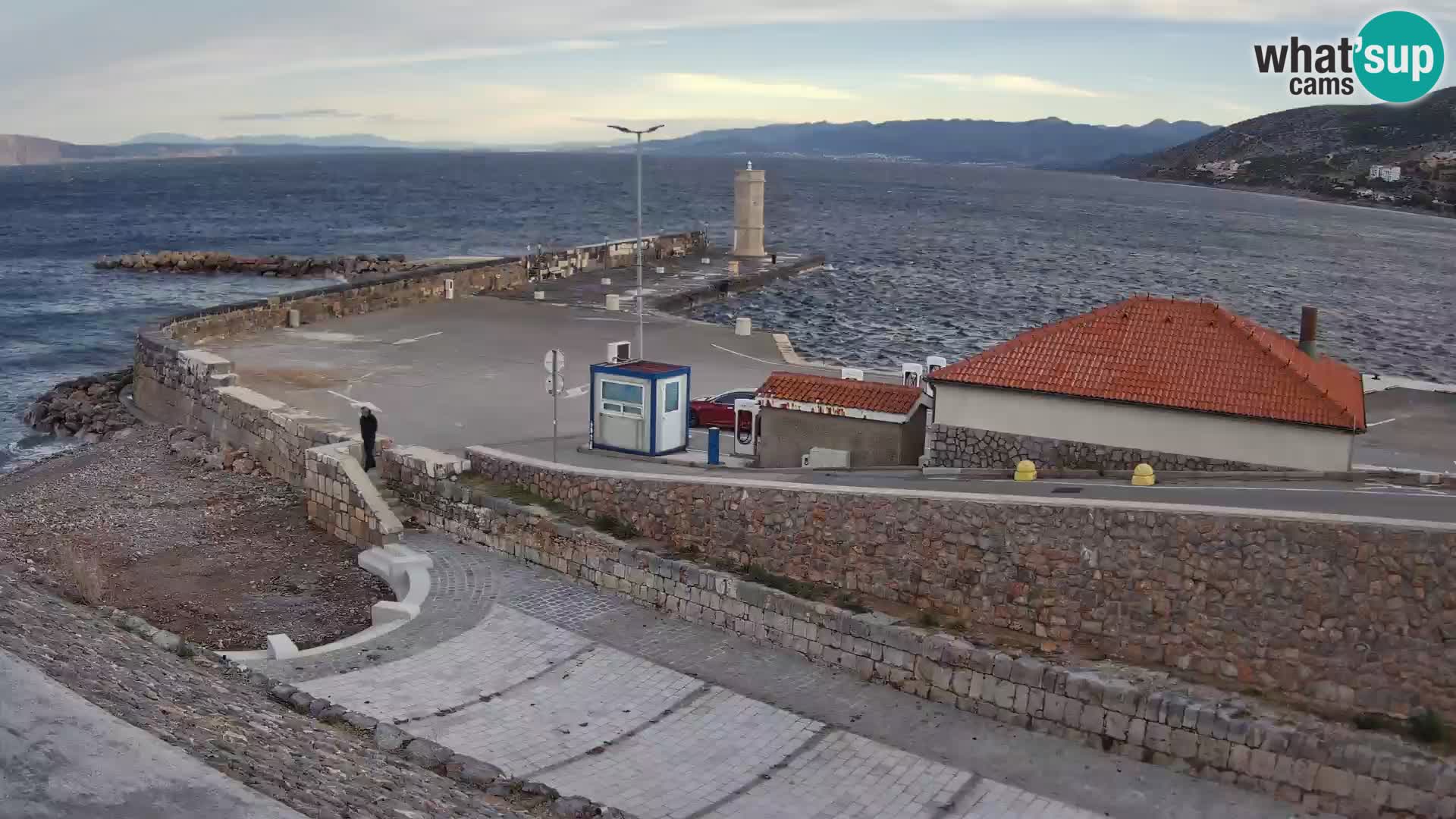 Senj Harbour Webcam – Breakwater & Lighthouse Live View