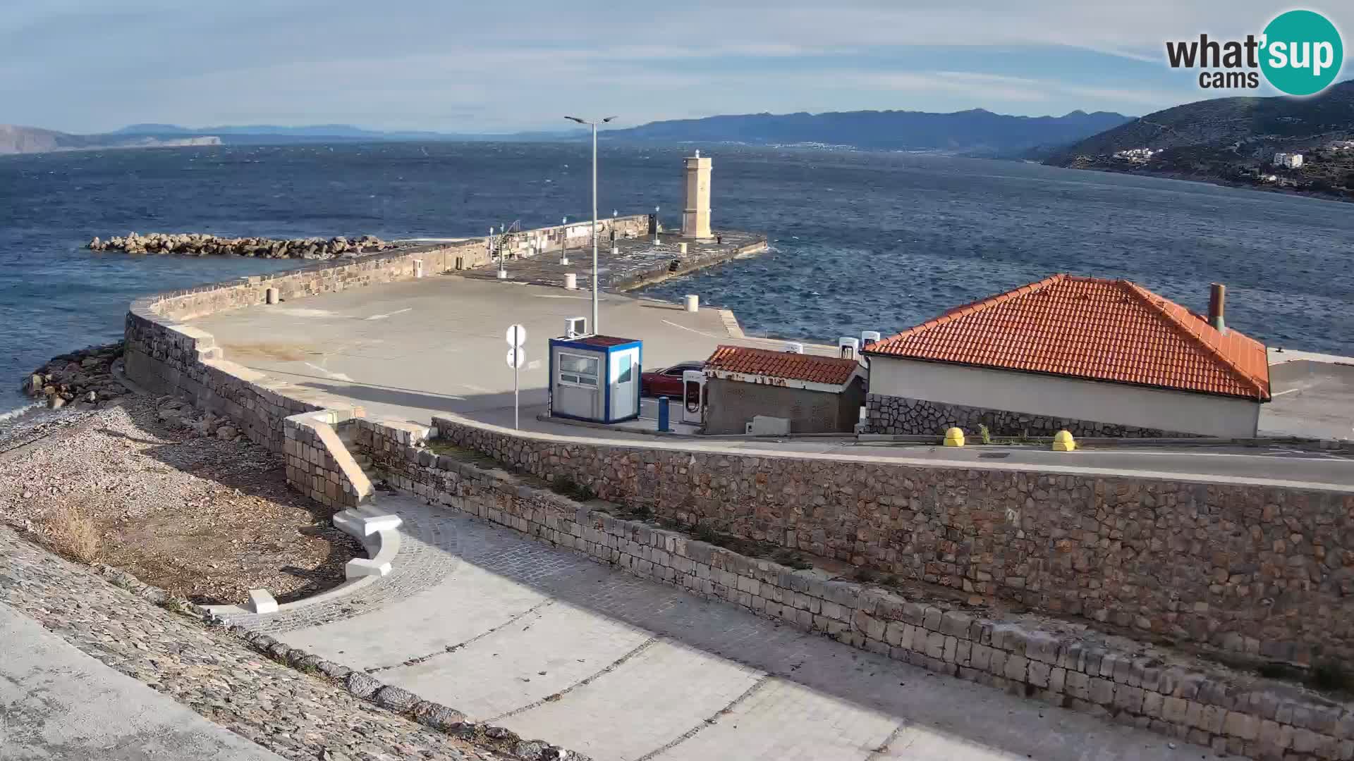 Senj Harbour Webcam – Breakwater & Lighthouse Live View