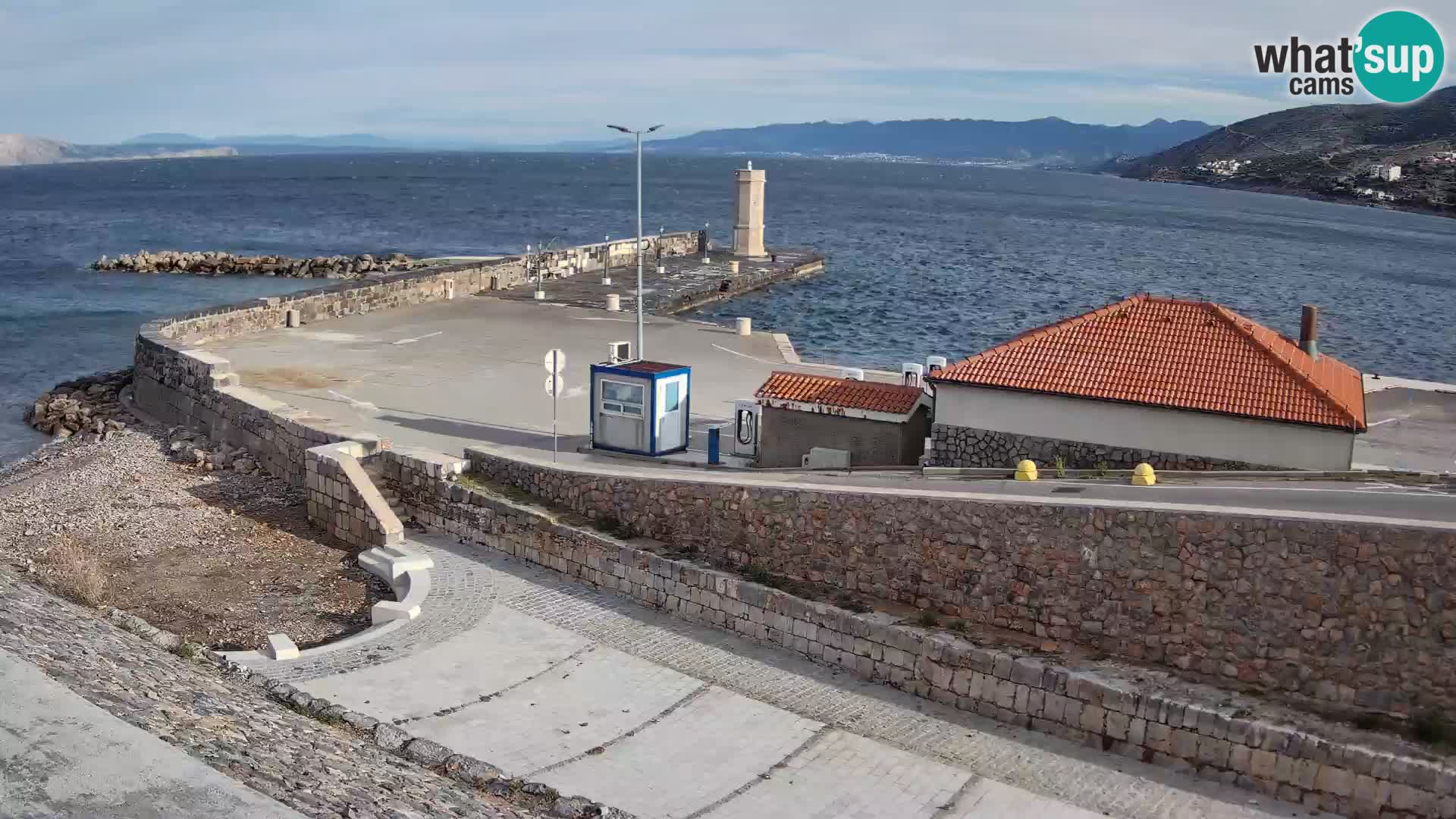 Senj Harbour Webcam – Breakwater & Lighthouse Live View