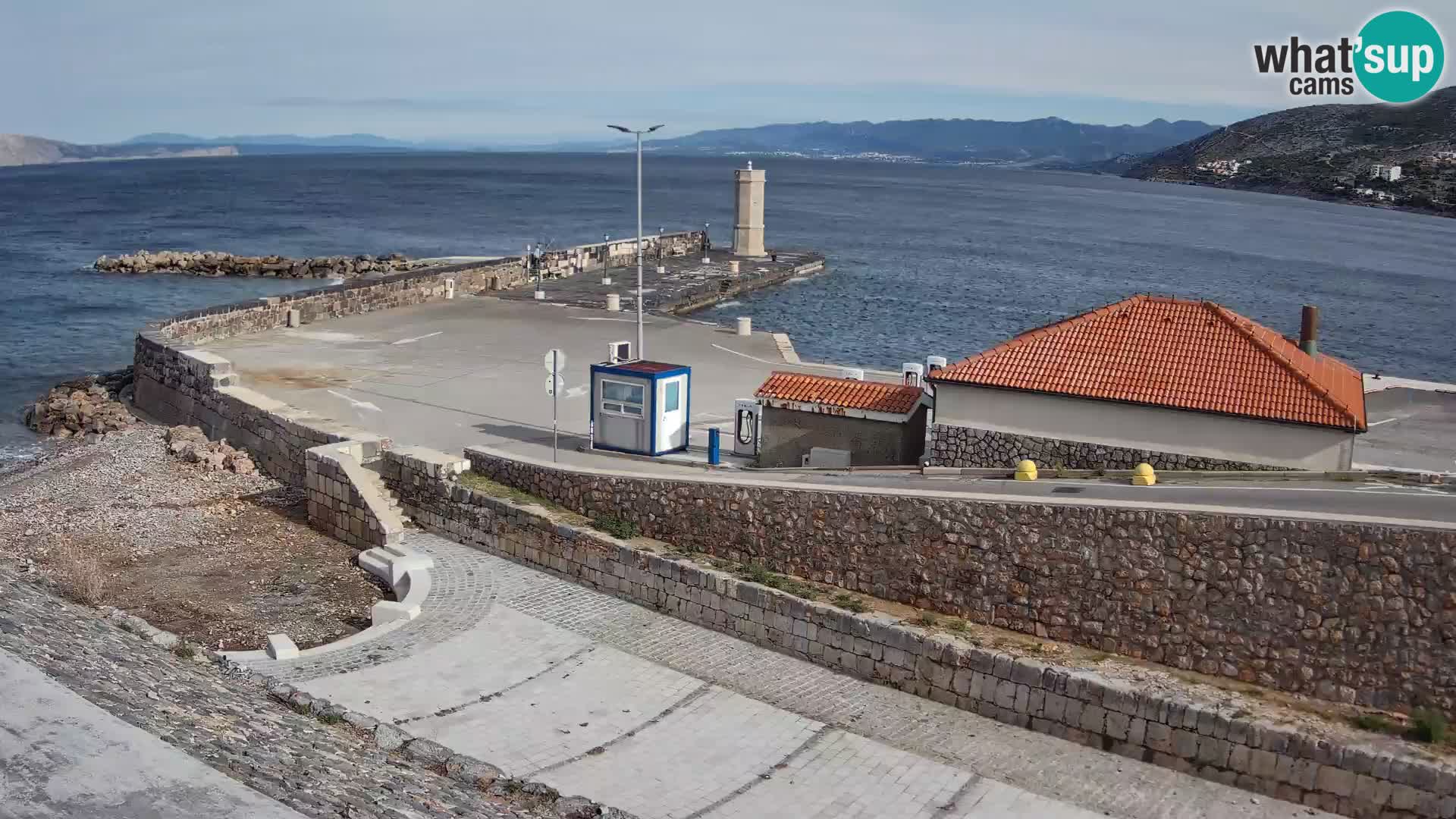 Senj Harbour Webcam – Breakwater & Lighthouse Live View