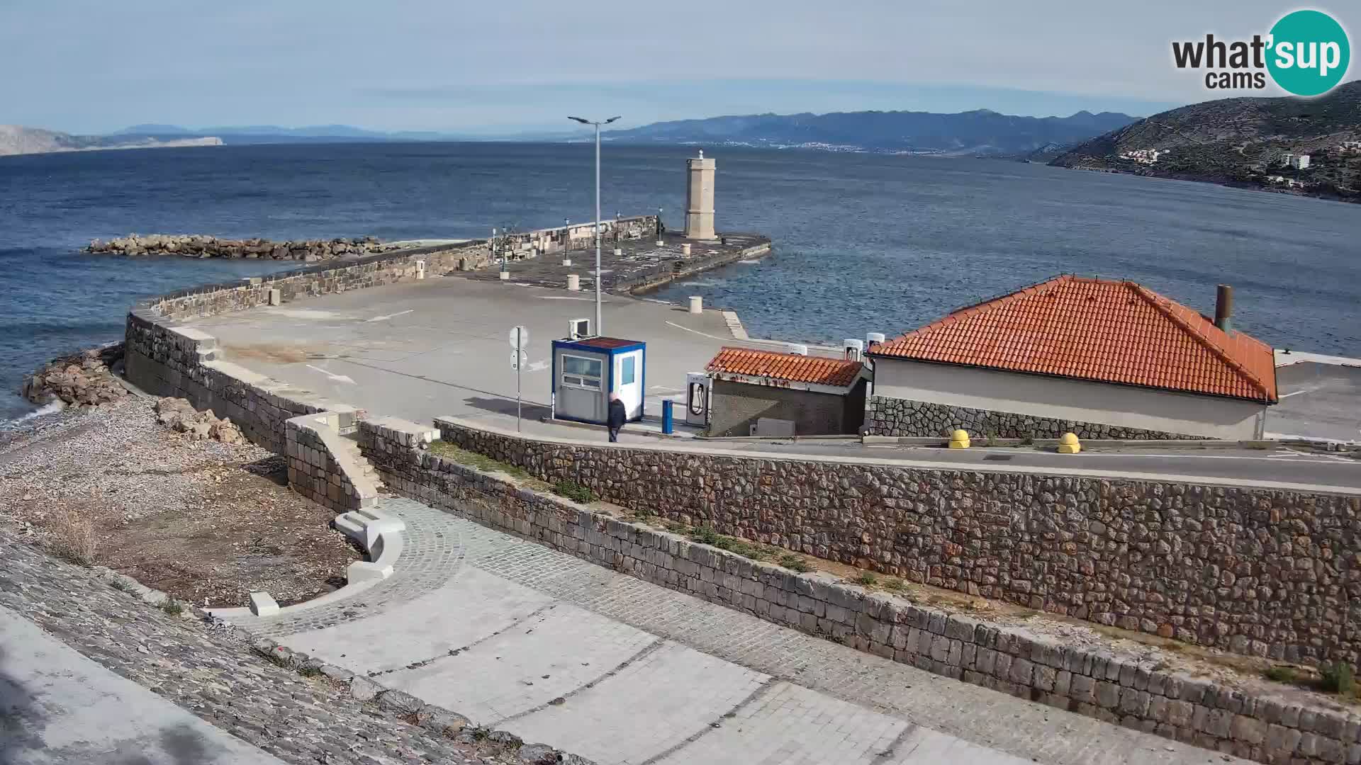 Senj Harbour Webcam – Breakwater & Lighthouse Live View