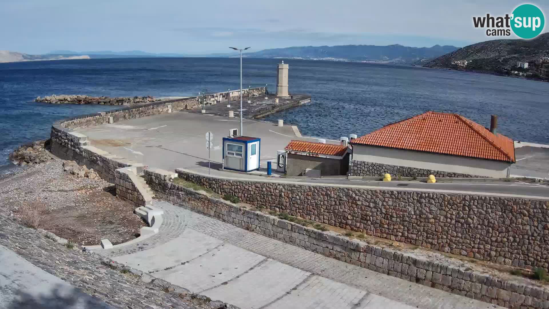 Senj Harbour Webcam – Breakwater & Lighthouse Live View