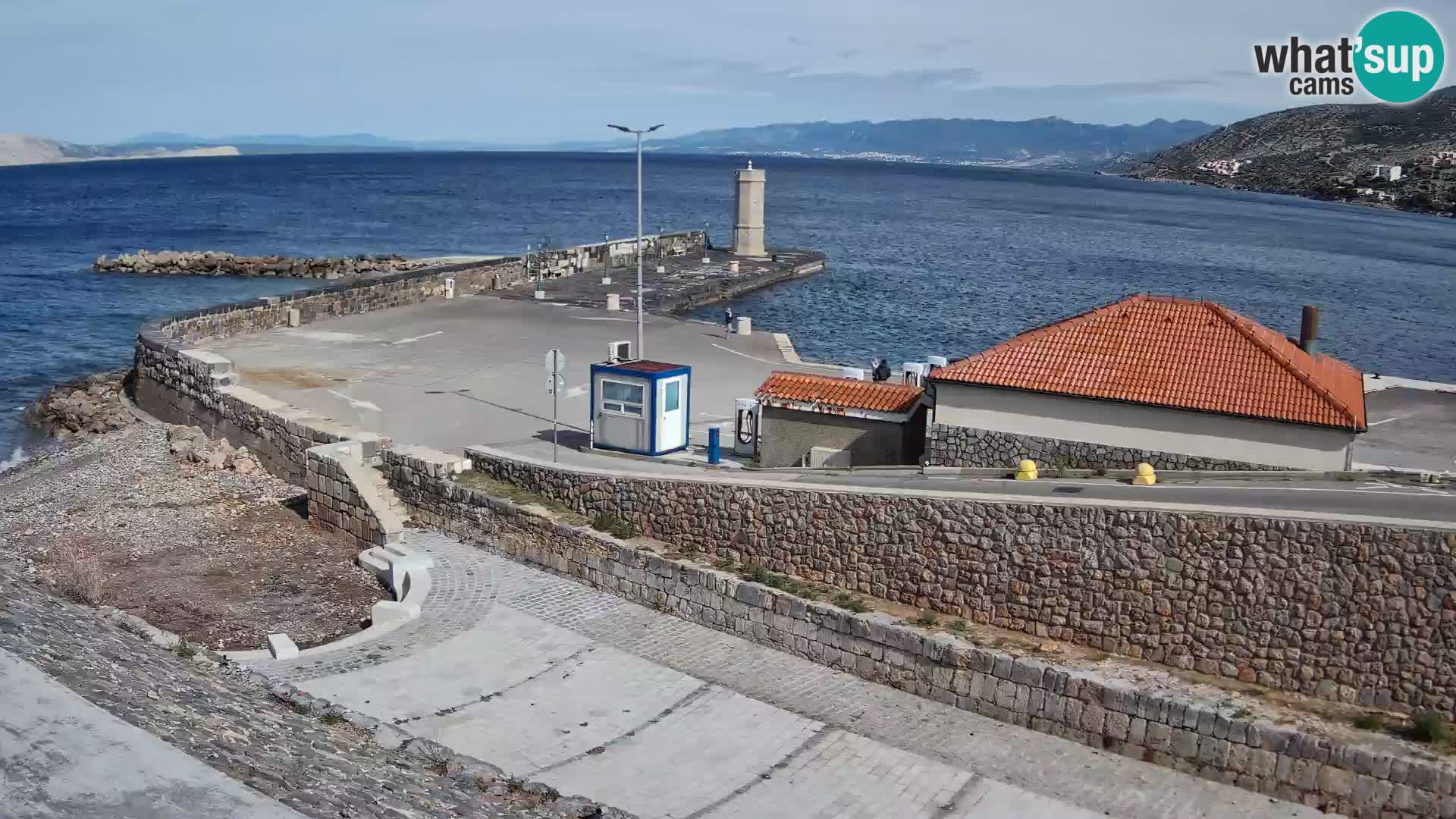 Senj Harbour Webcam – Breakwater & Lighthouse Live View