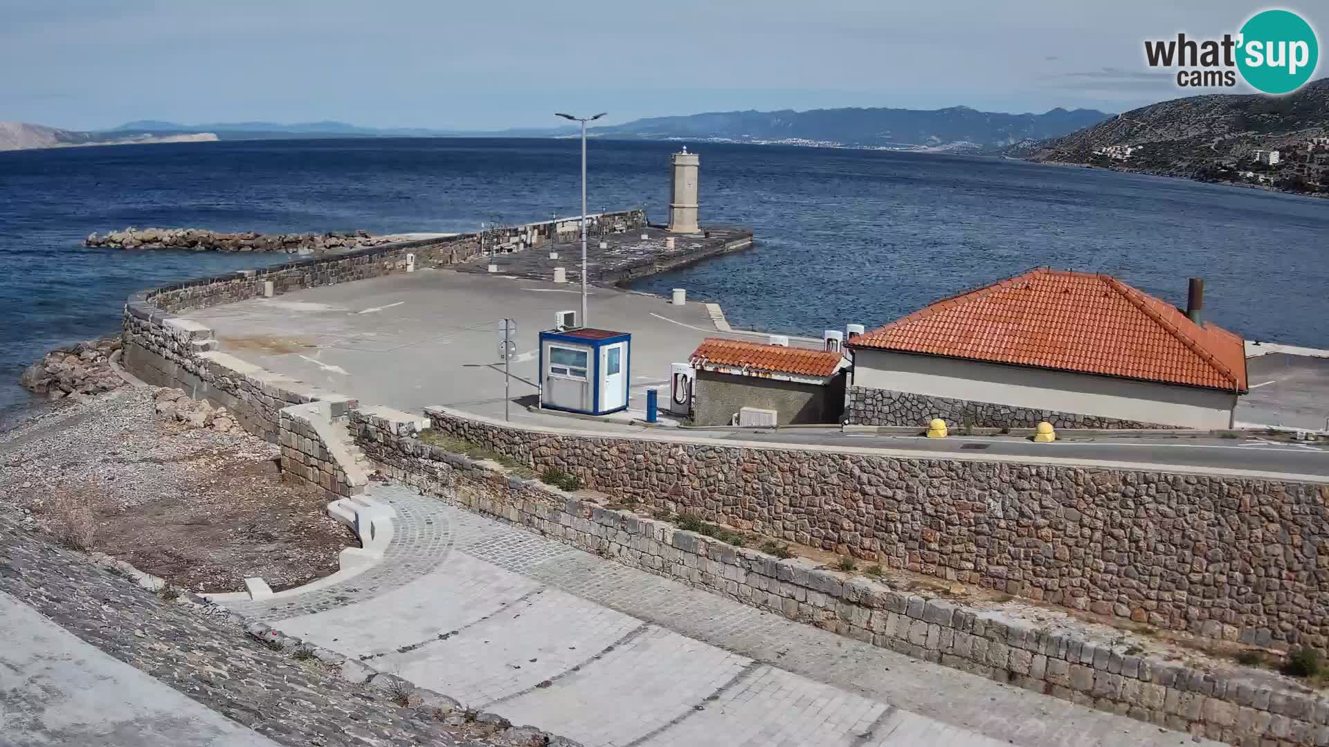 Senj Harbour Webcam – Breakwater & Lighthouse Live View