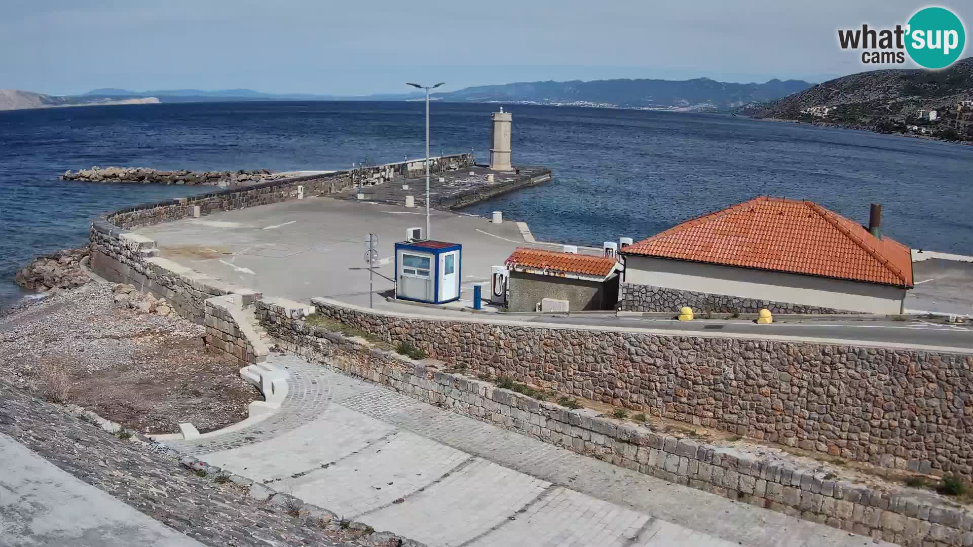 Web kamera Senj luka – Lukobran i svjetionik uživo