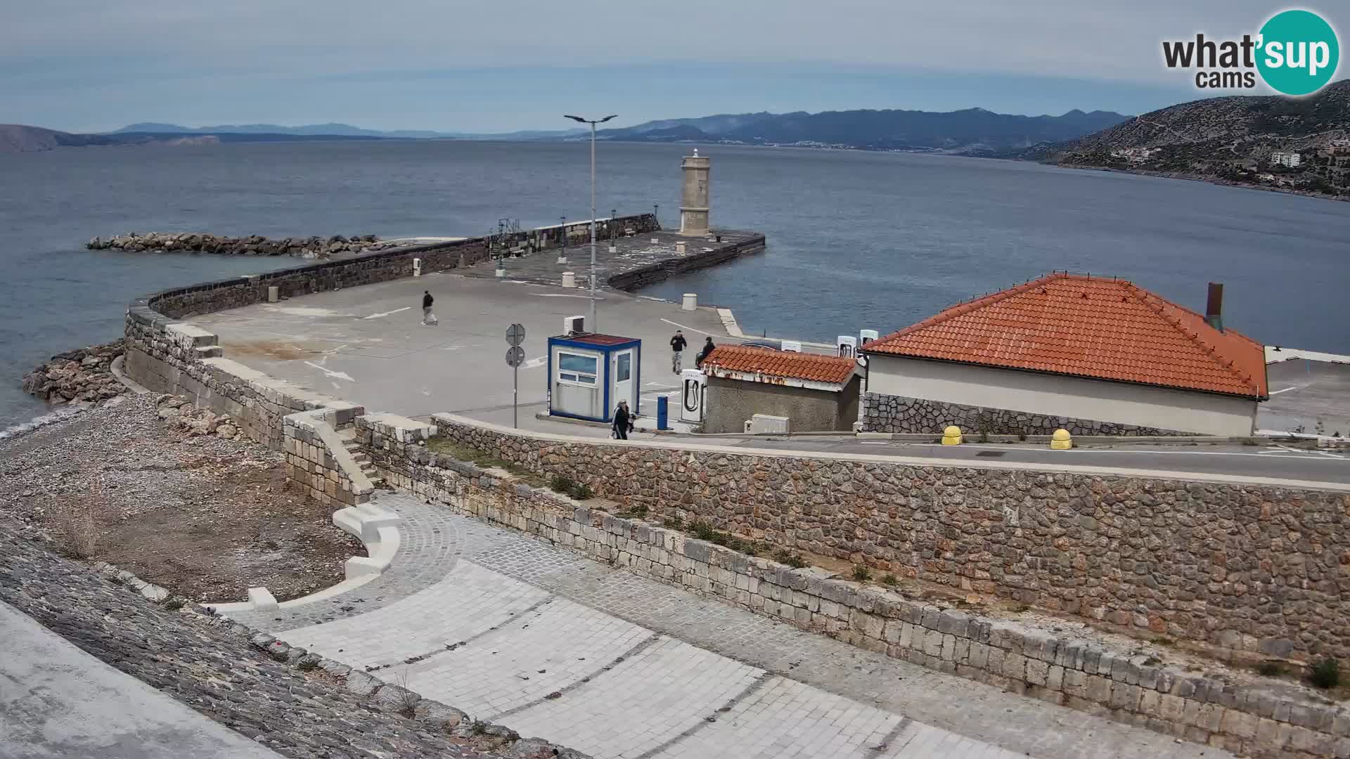 Senj Harbour Webcam – Breakwater & Lighthouse Live View