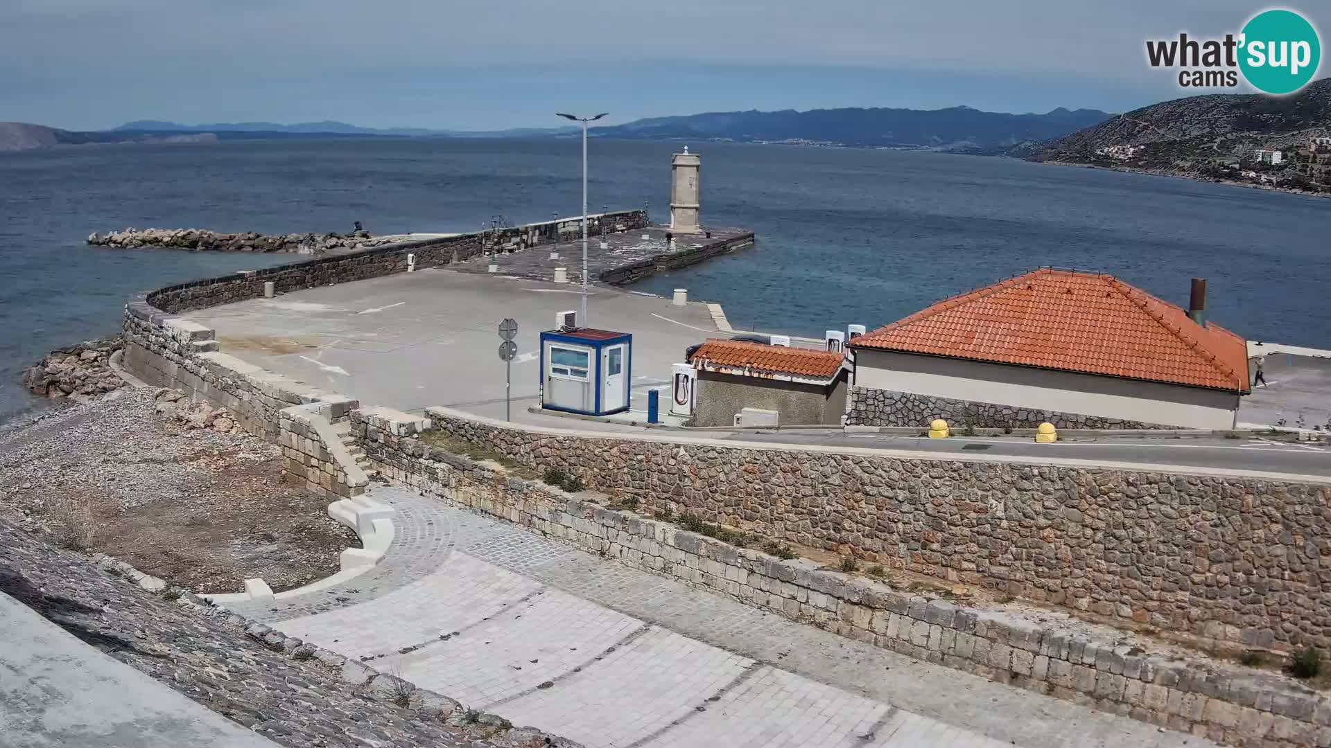 Web kamera Senj luka – Lukobran i svjetionik uživo