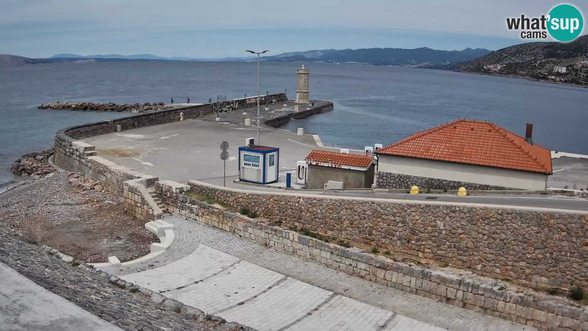Senj Harbour Webcam – Breakwater & Lighthouse Live View