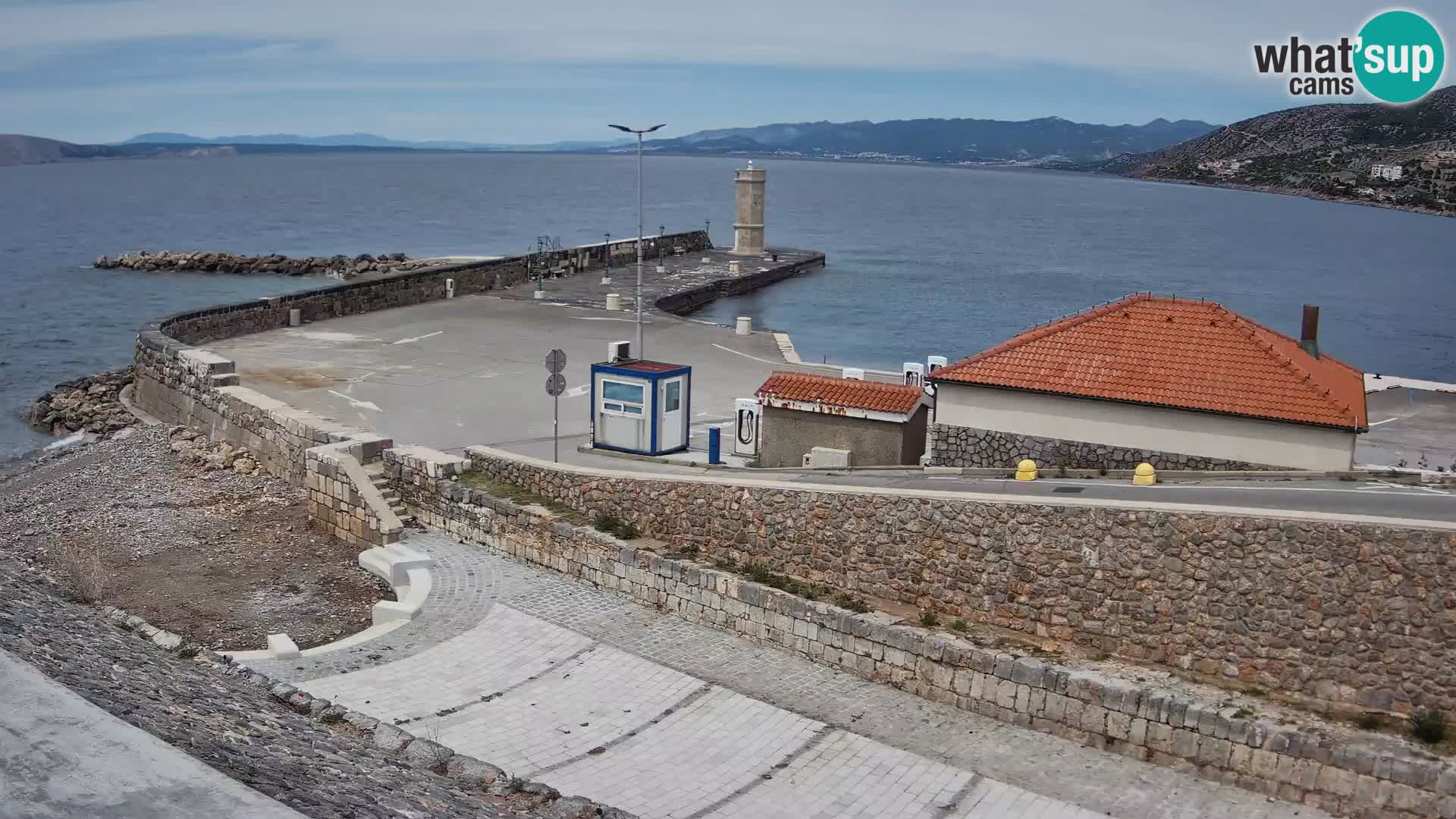 Senj Harbour Webcam – Breakwater & Lighthouse Live View