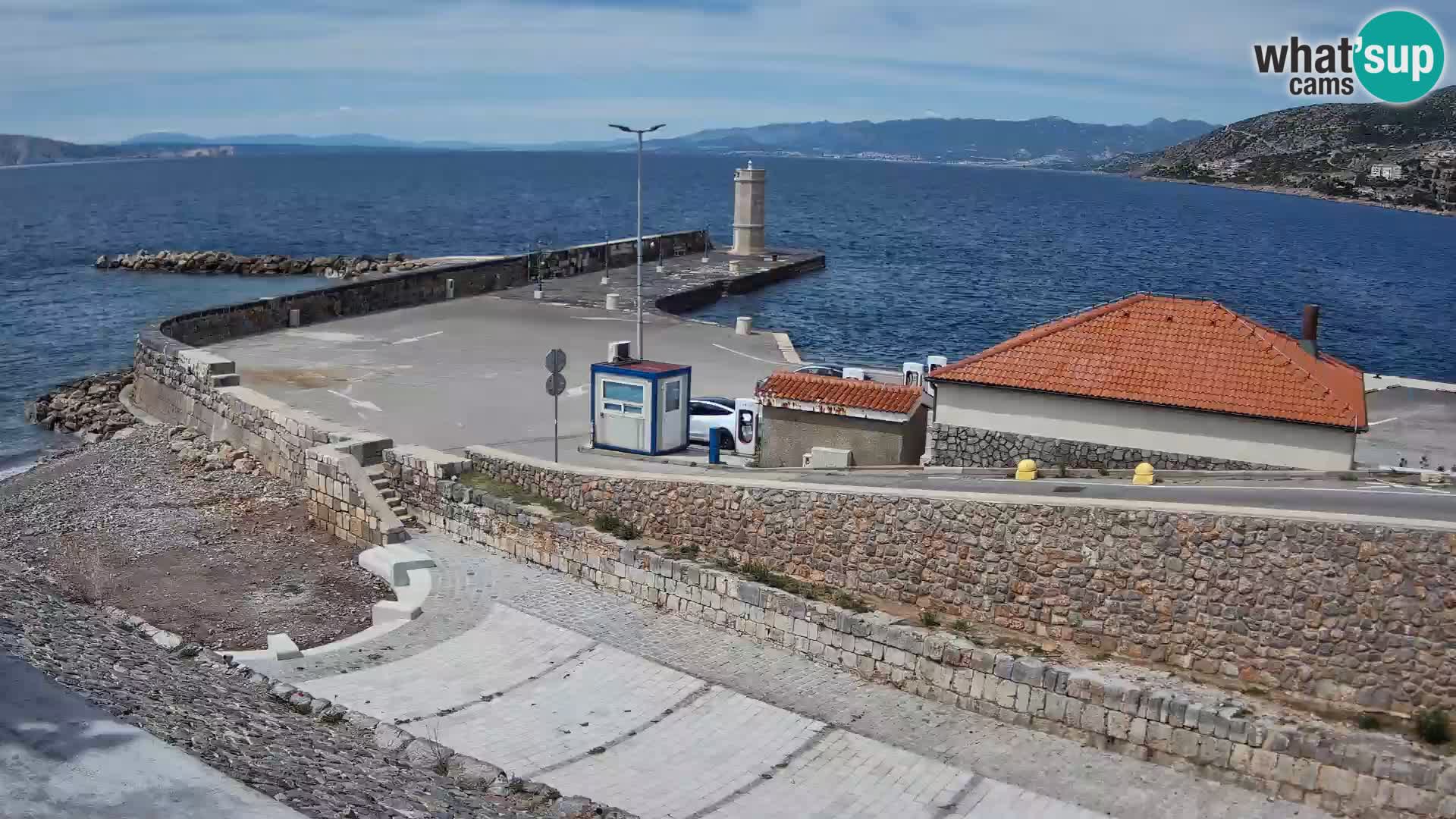 Web kamera Senj luka – Lukobran i svjetionik uživo