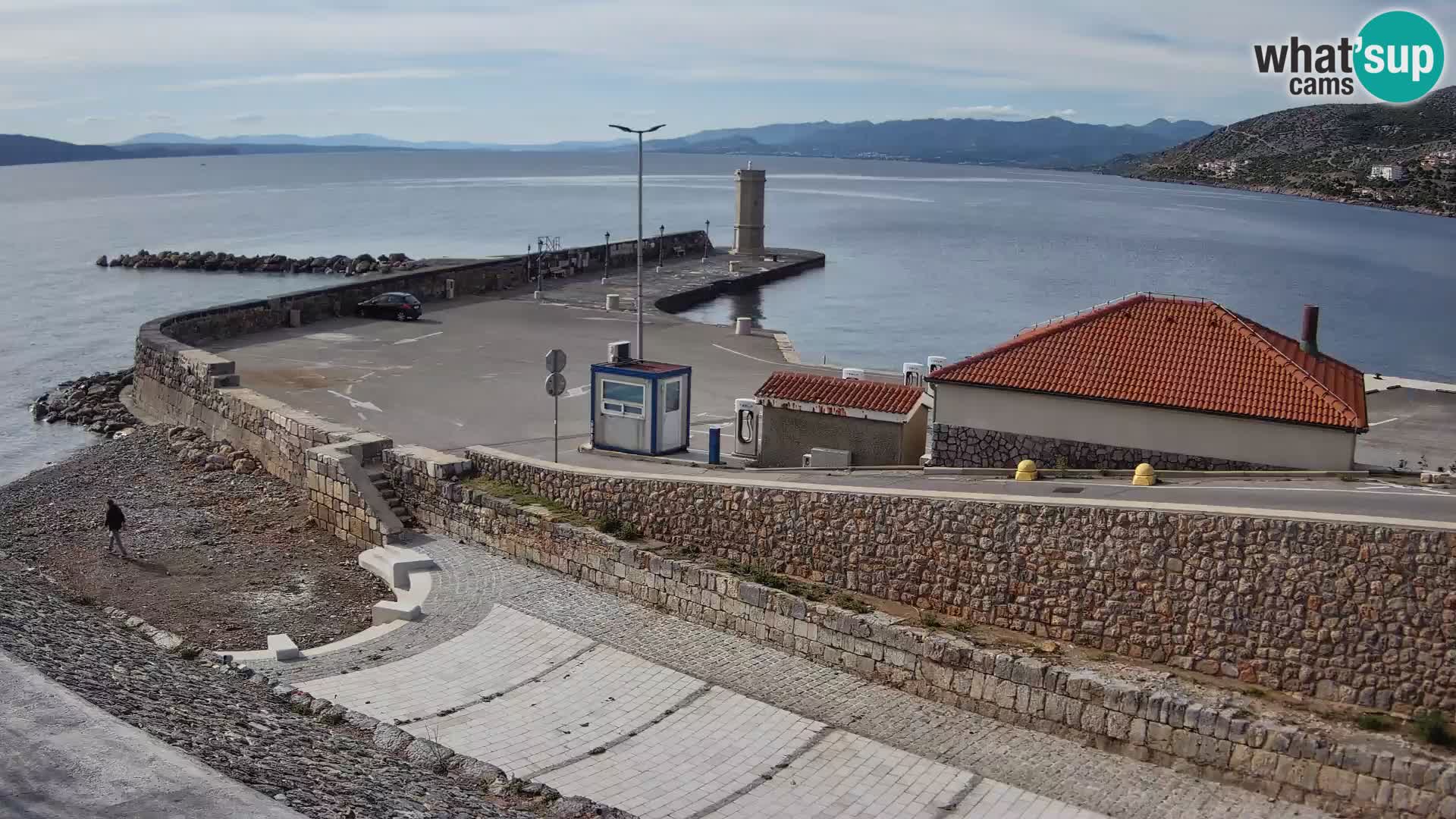 Senj Harbour Webcam – Breakwater & Lighthouse Live View