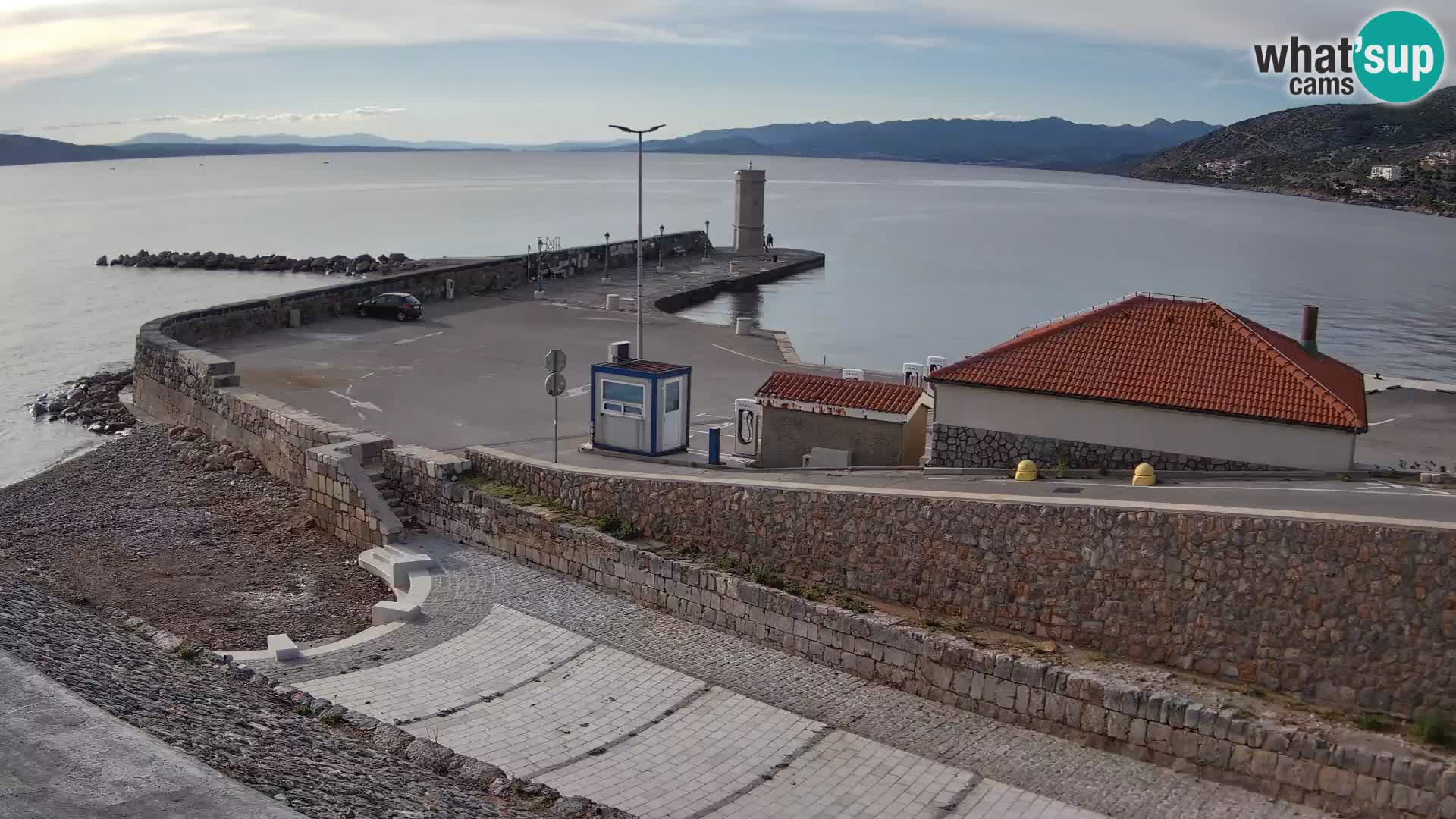 Senj Harbour Webcam – Breakwater & Lighthouse Live View
