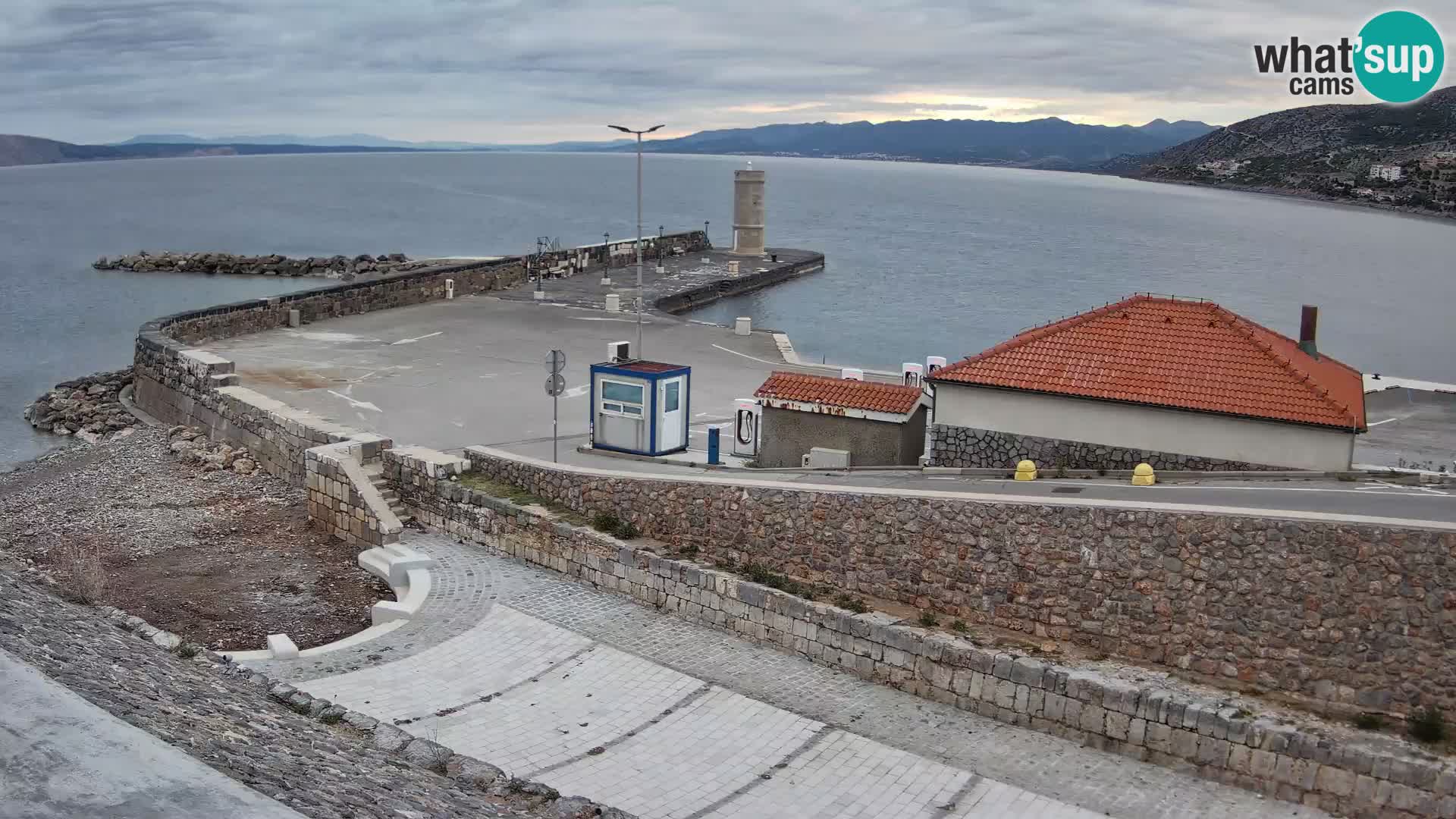 Senj Harbour Webcam – Breakwater & Lighthouse Live View