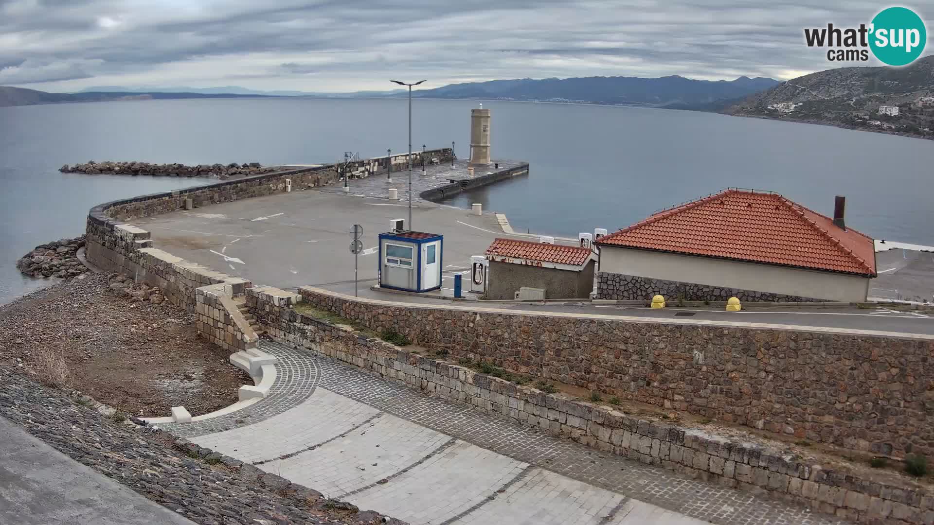 Web kamera Senj luka – Lukobran i svjetionik uživo