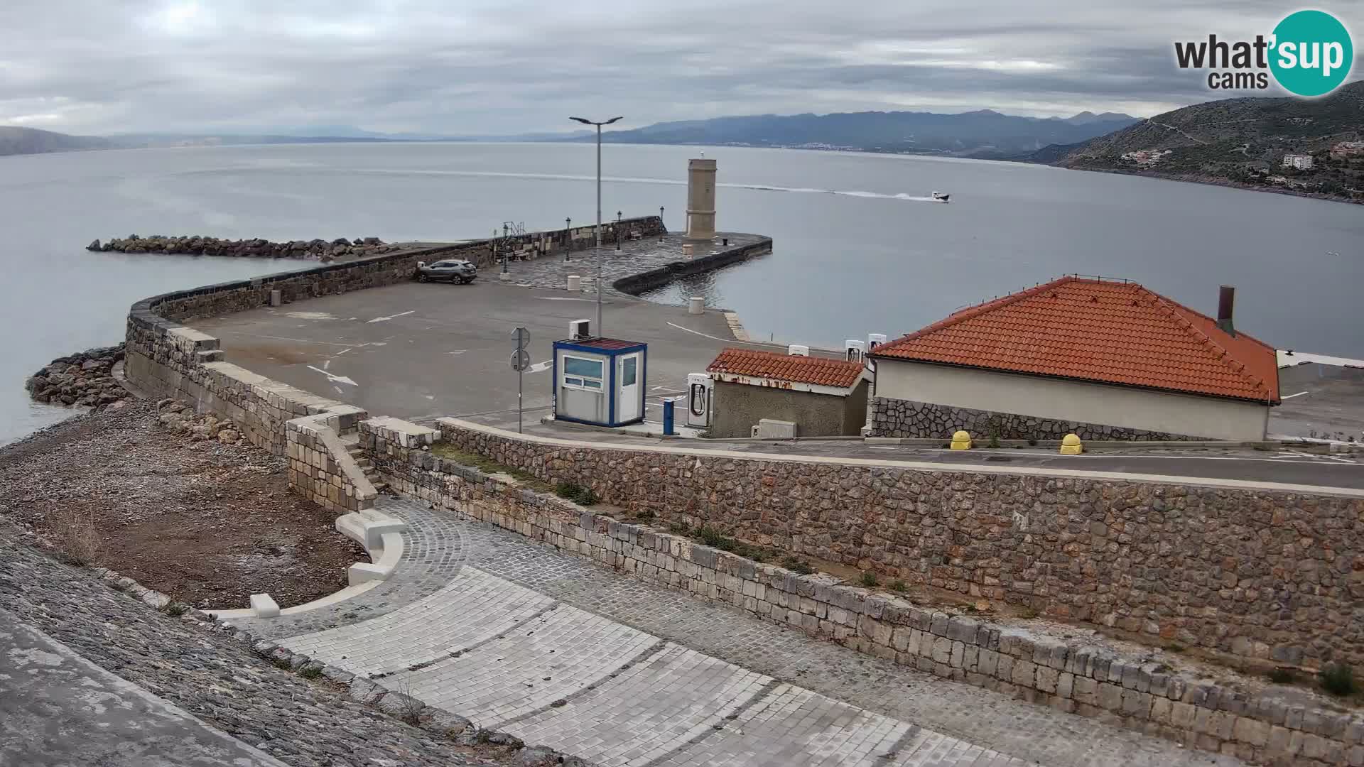 Senj Harbour Webcam – Breakwater & Lighthouse Live View