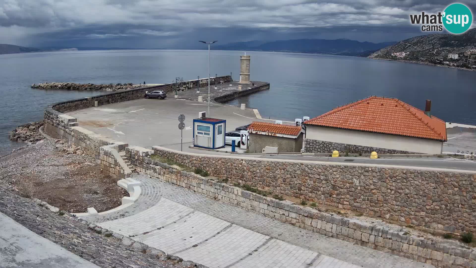 Webcam Porto di Segna – Frangiflutti e Faro in diretta
