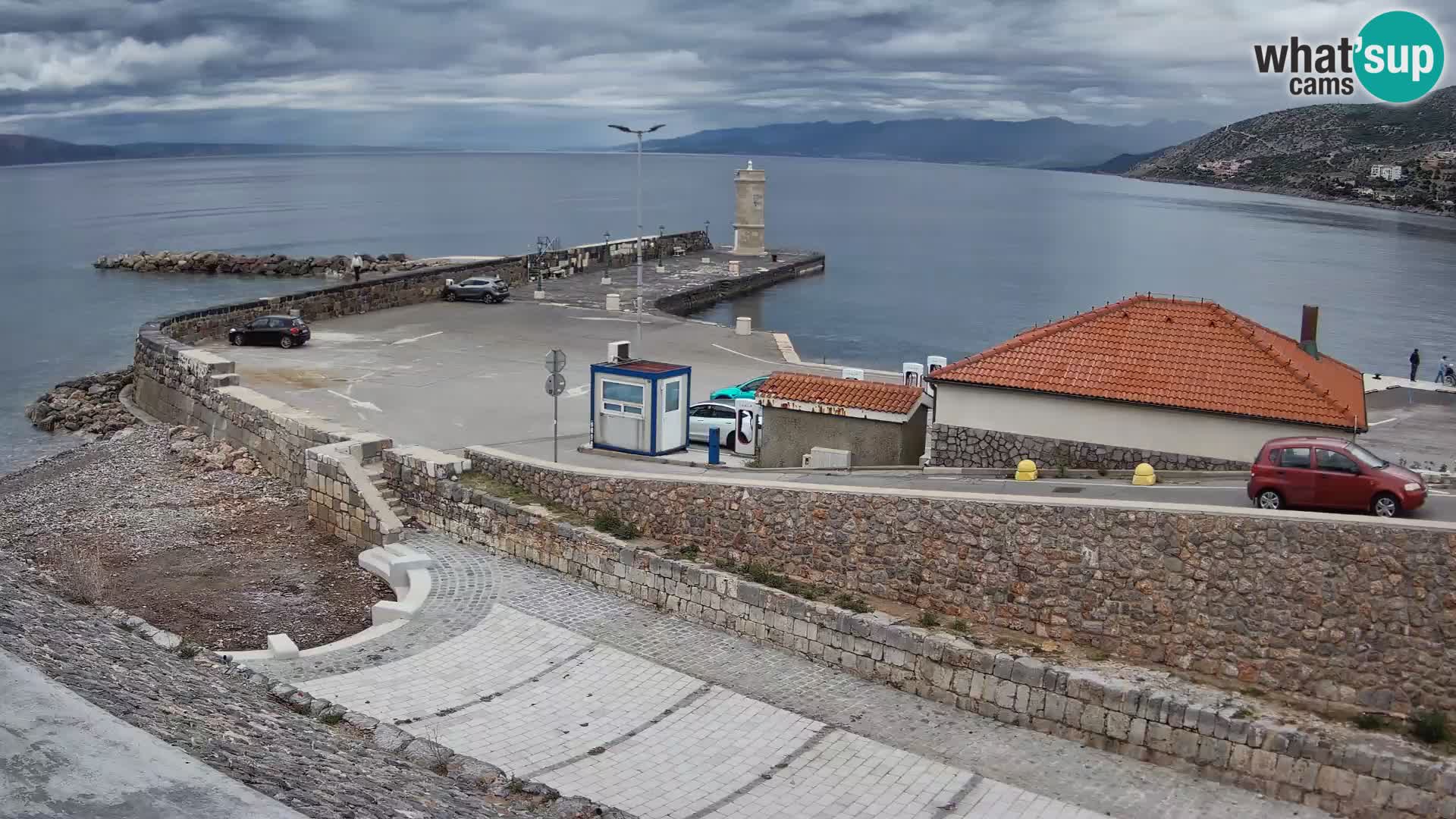 Web kamera Senj luka – Lukobran i svjetionik uživo