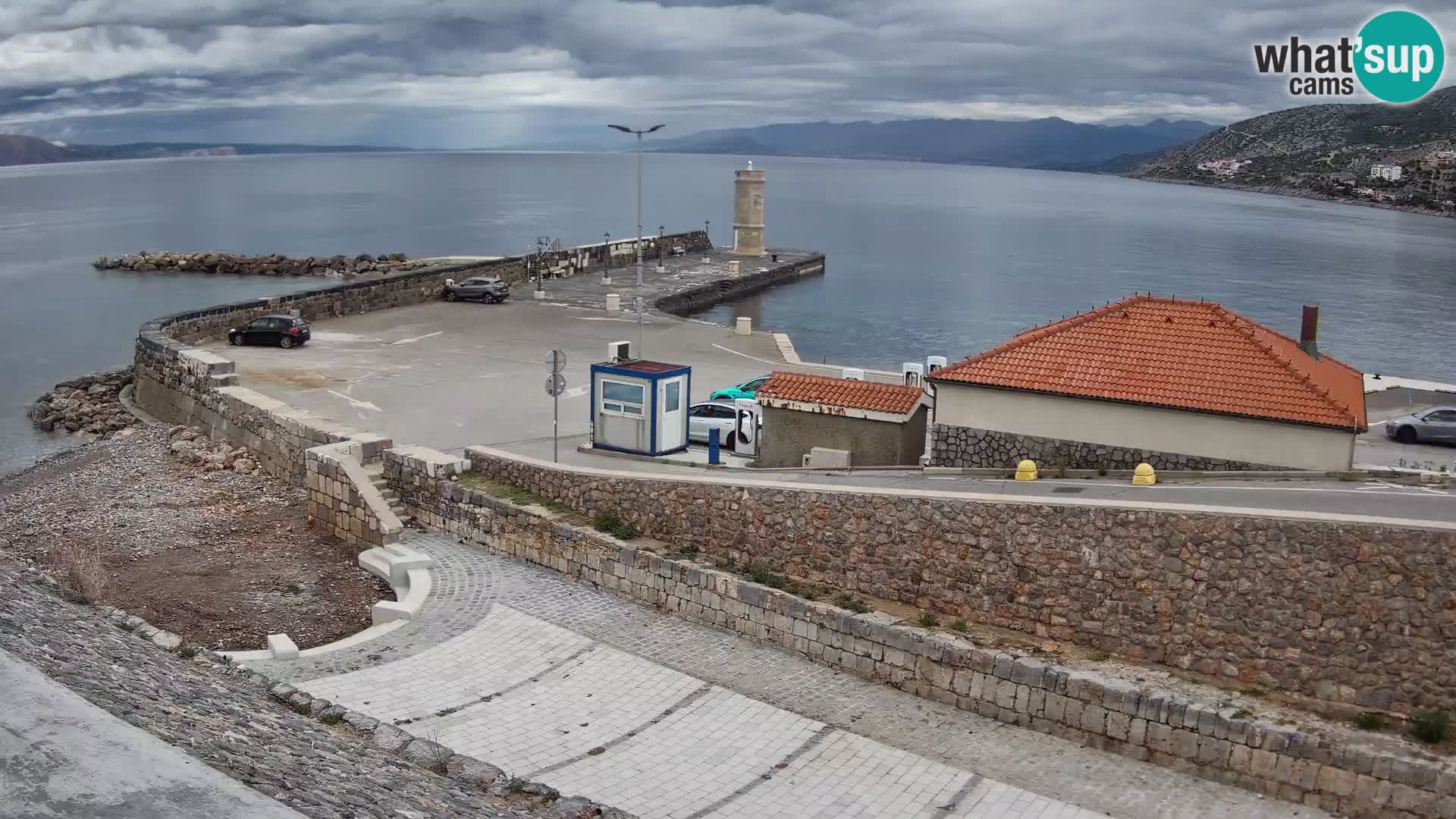 Web kamera Senj luka – Lukobran i svjetionik uživo
