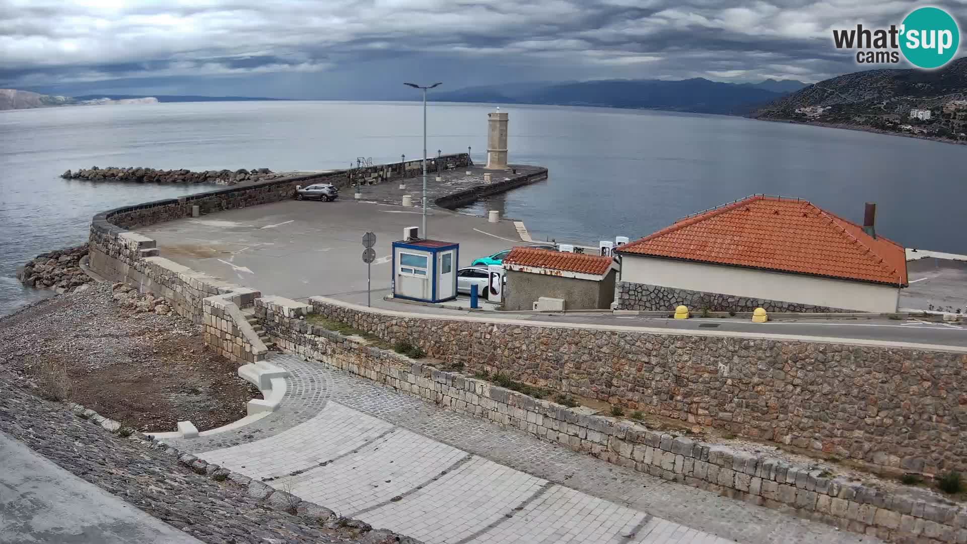Senj Harbour Webcam – Breakwater & Lighthouse Live View