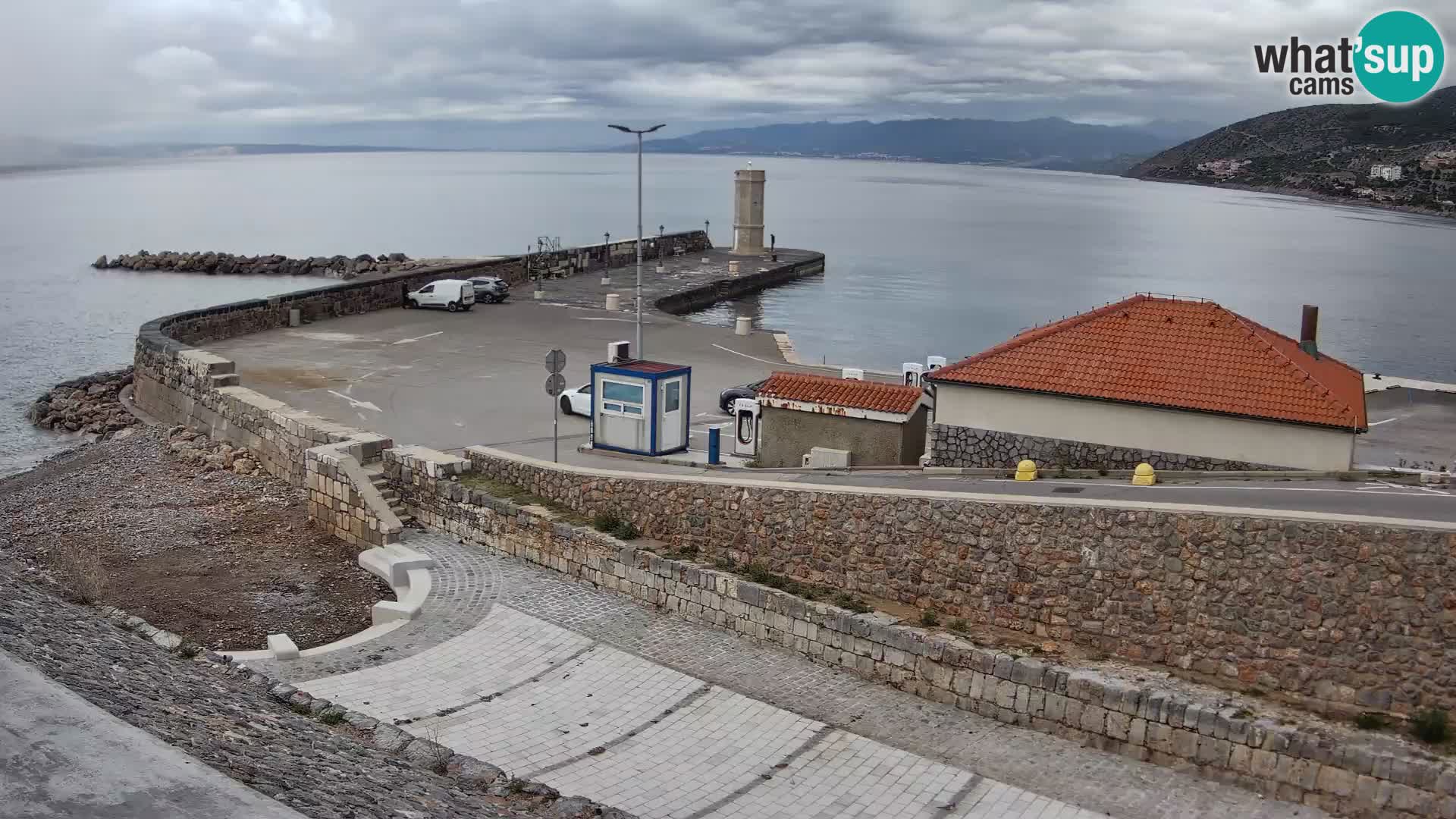 Senj Harbour Webcam – Breakwater & Lighthouse Live View