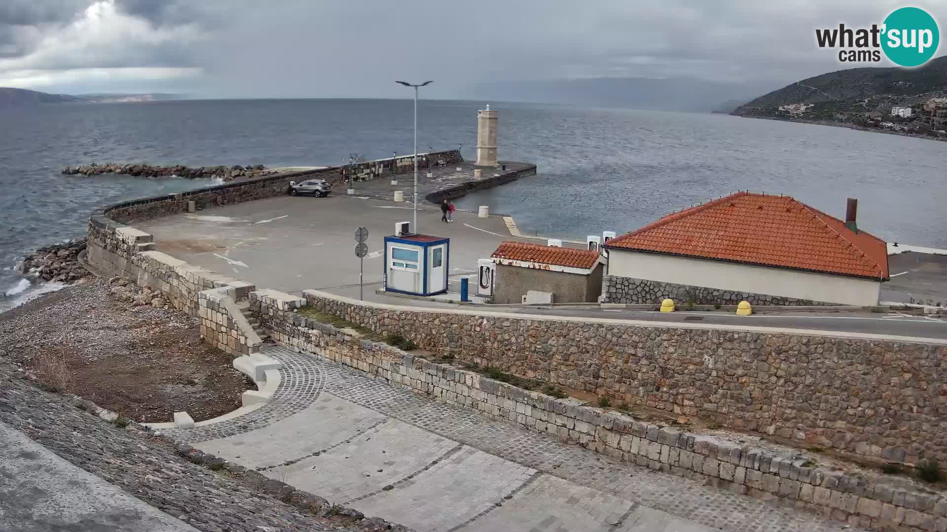 Web kamera Senj luka – Lukobran i svjetionik uživo