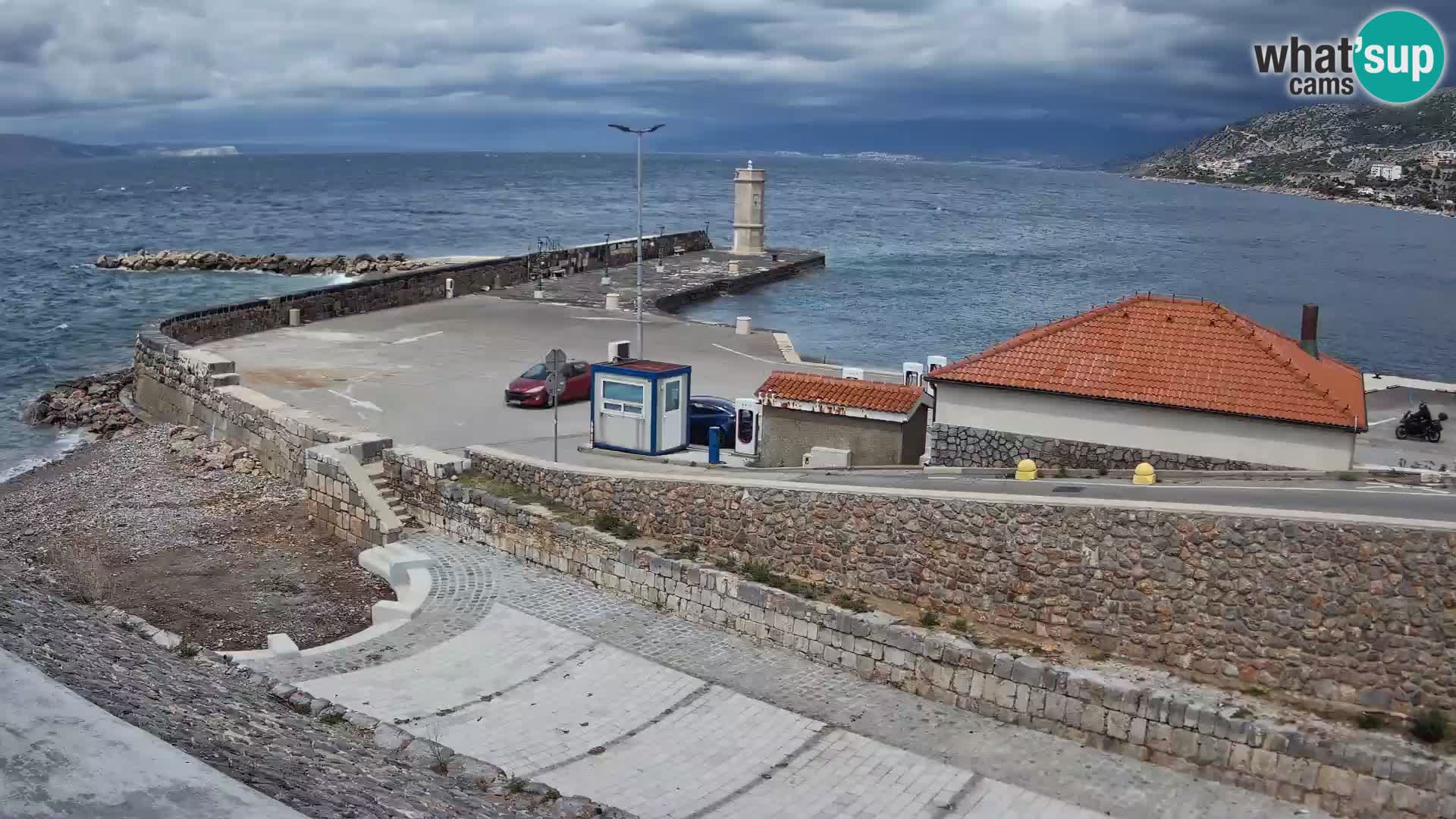 Web kamera Senj luka – Lukobran i svjetionik uživo