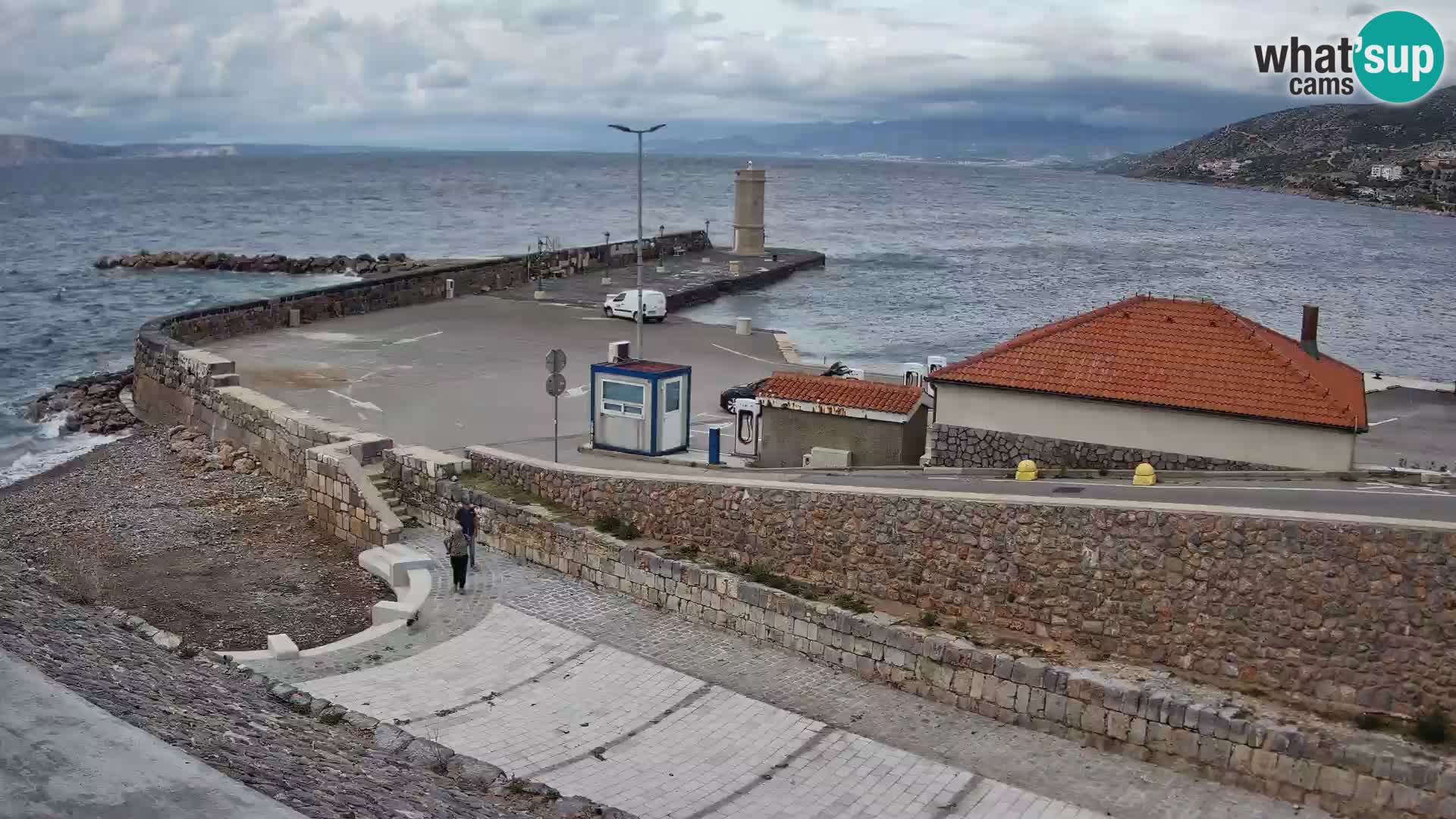 Senj Harbour Webcam – Breakwater & Lighthouse Live View
