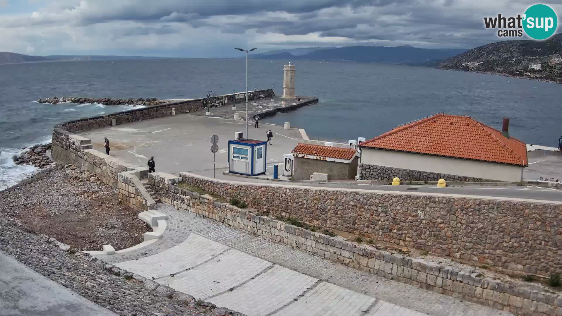 Webcam puerto de Senj – Rompeolas y faro en directo