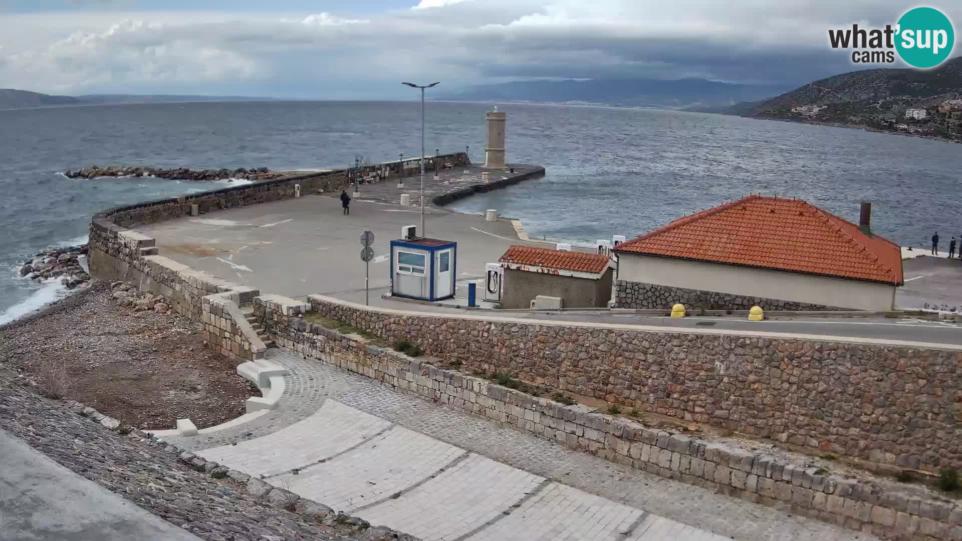 Webcam Porto di Segna – Frangiflutti e Faro in diretta