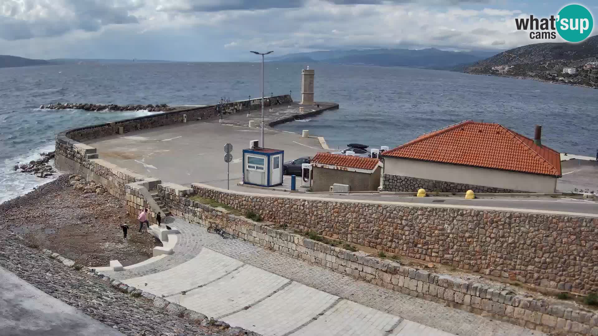 Senj Harbour Webcam – Breakwater & Lighthouse Live View