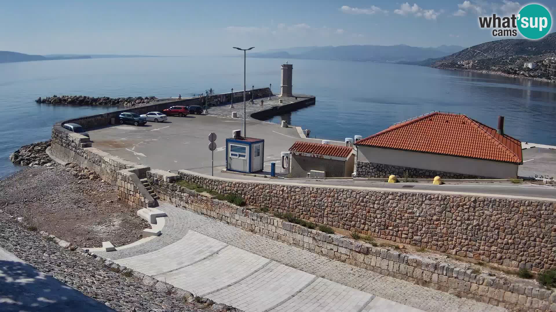 Web kamera Senj luka – Lukobran i svjetionik uživo
