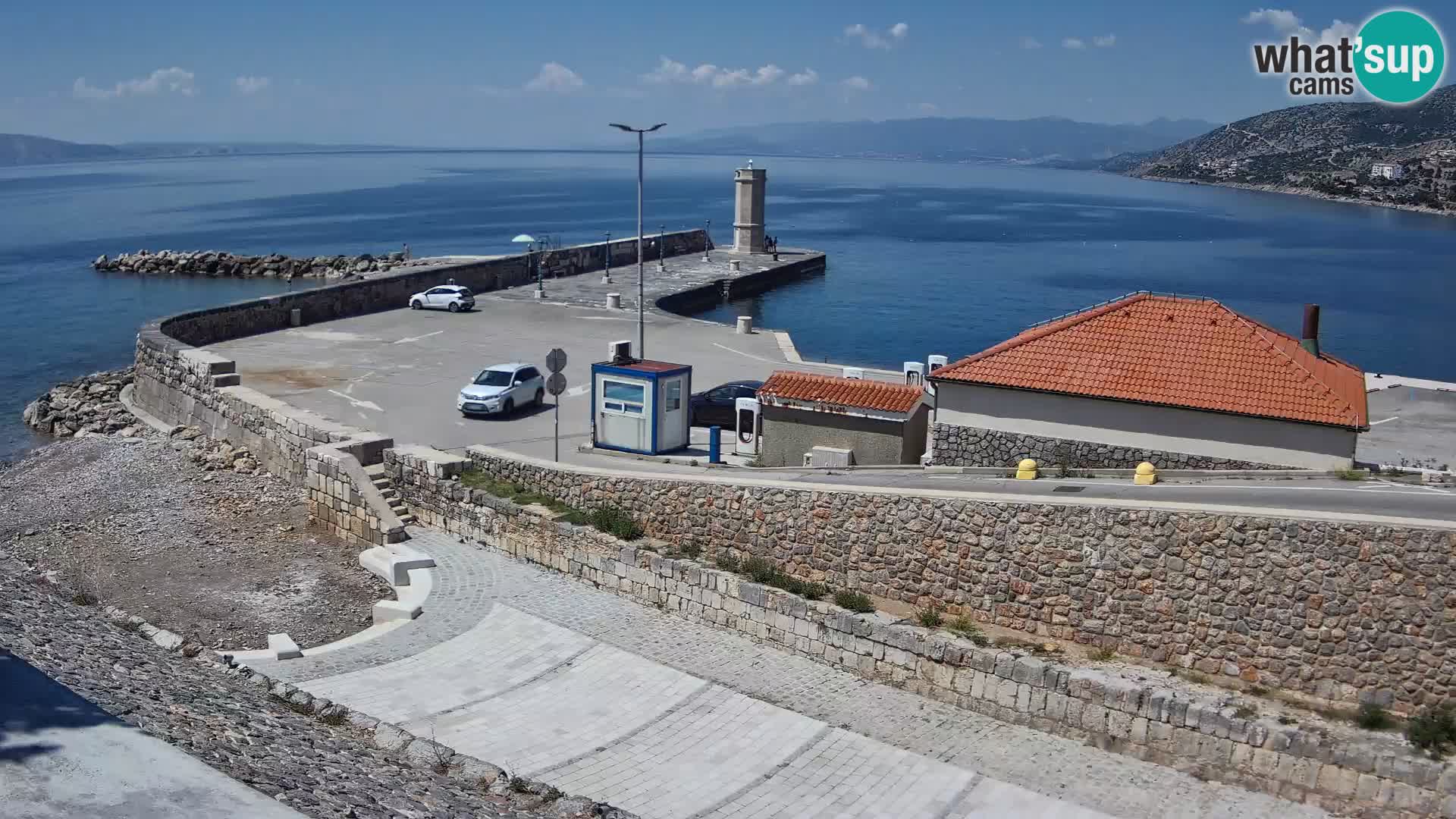 Senj Harbour Webcam – Breakwater & Lighthouse Live View