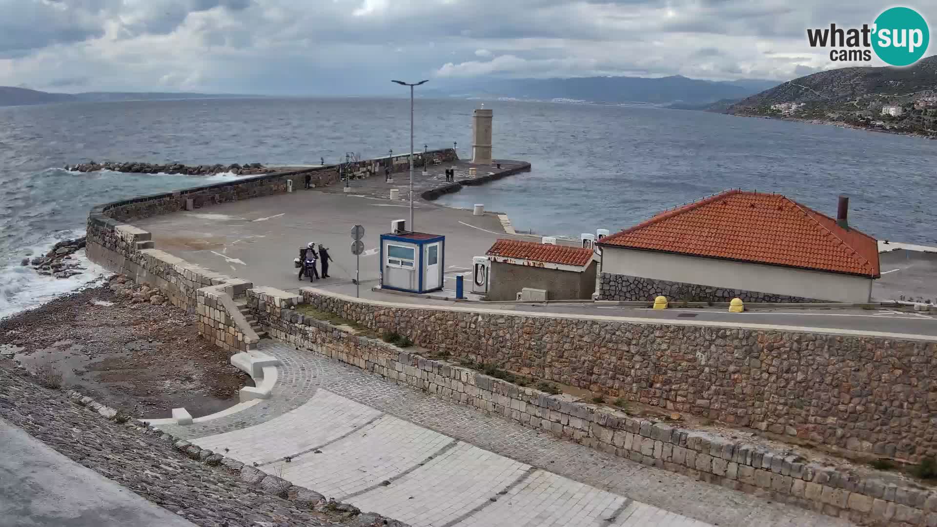 Senj Harbour Webcam – Breakwater & Lighthouse Live View