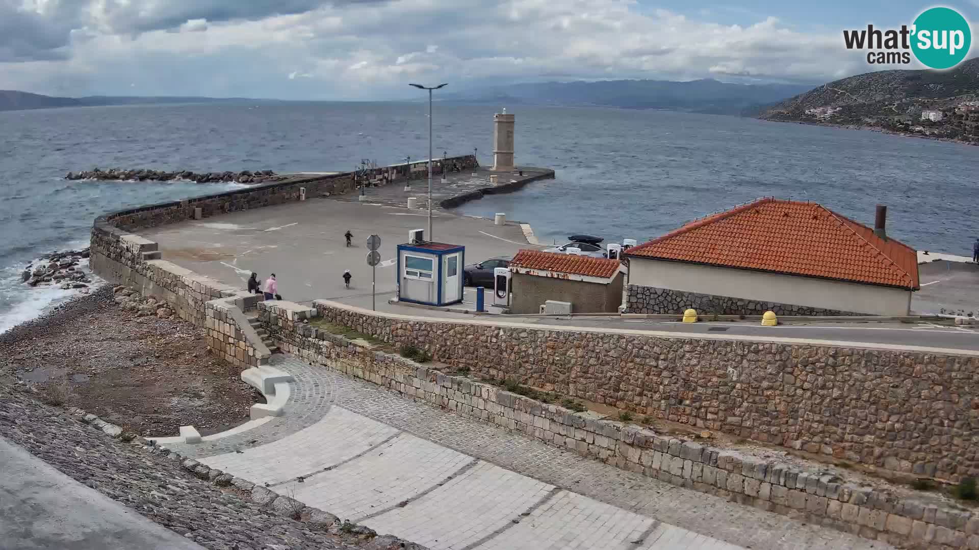 Webcam puerto de Senj – Rompeolas y faro en directo