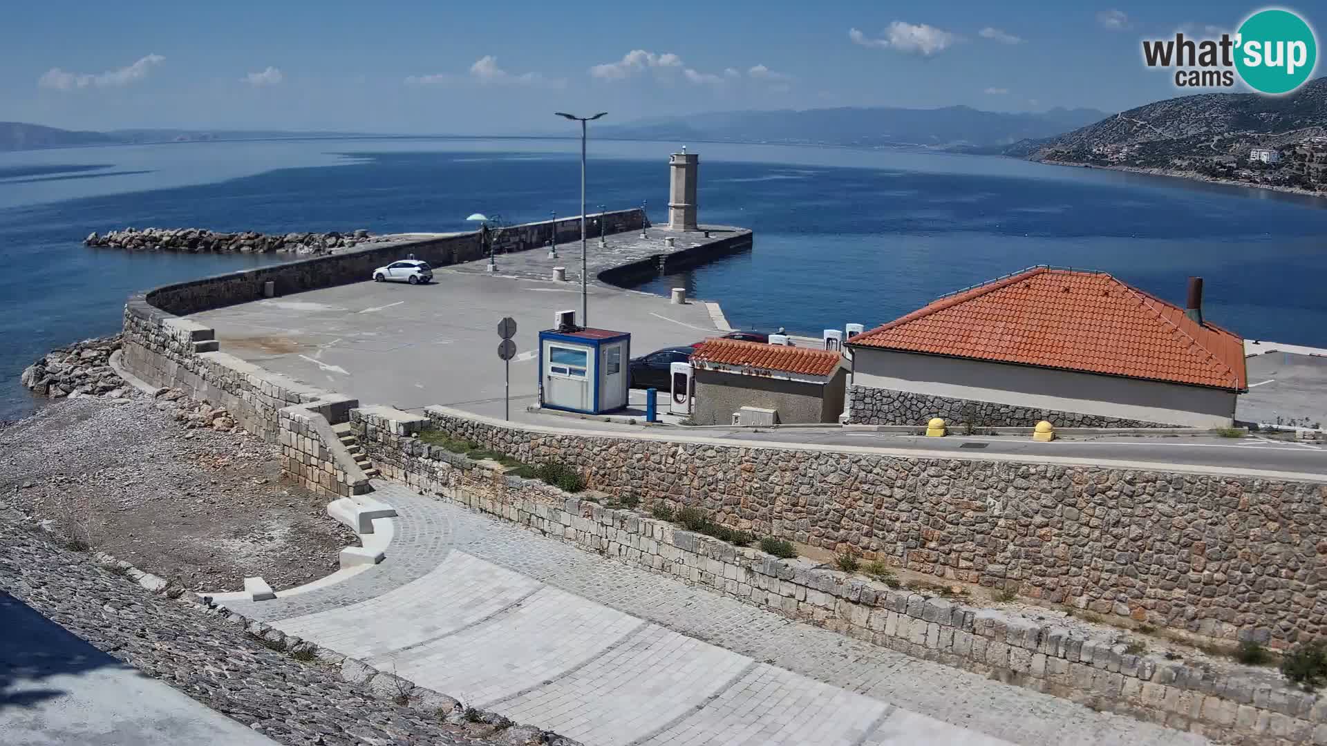 Senj Harbour Webcam – Breakwater & Lighthouse Live View