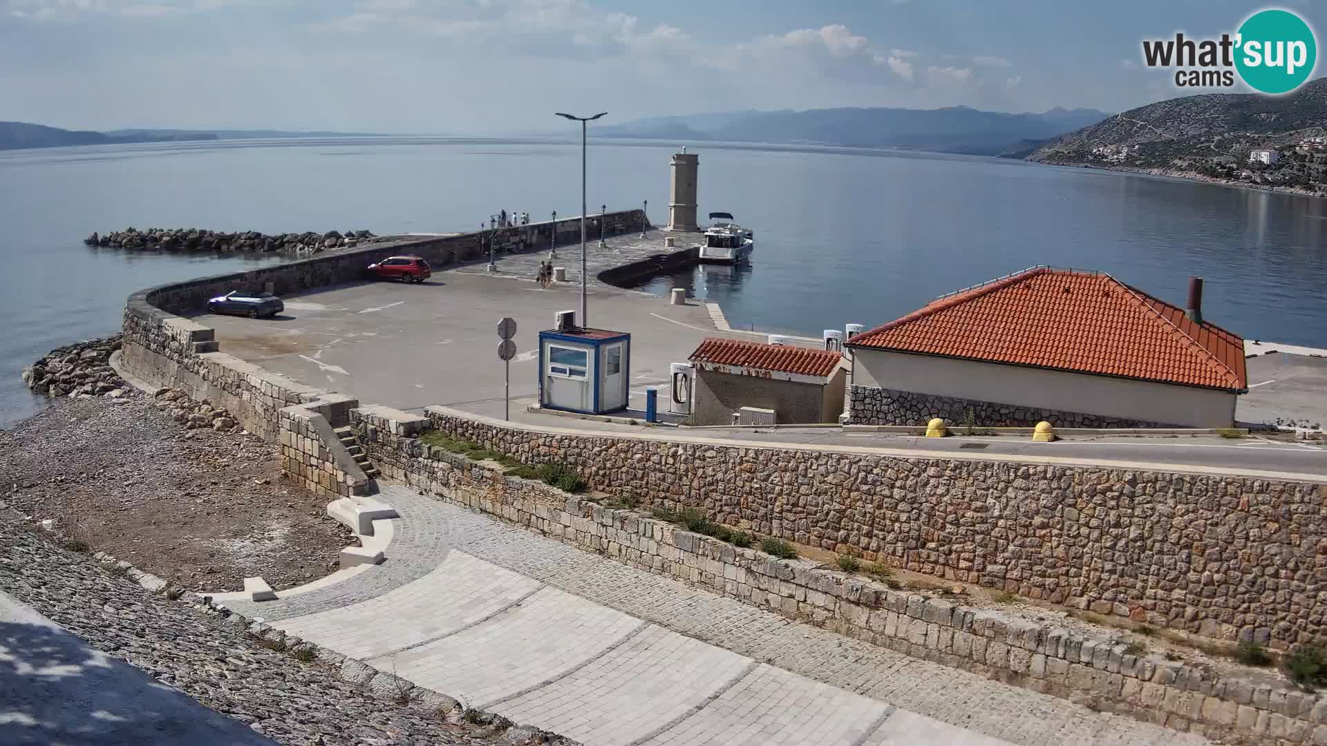 Web kamera Senj luka – Lukobran i svjetionik uživo
