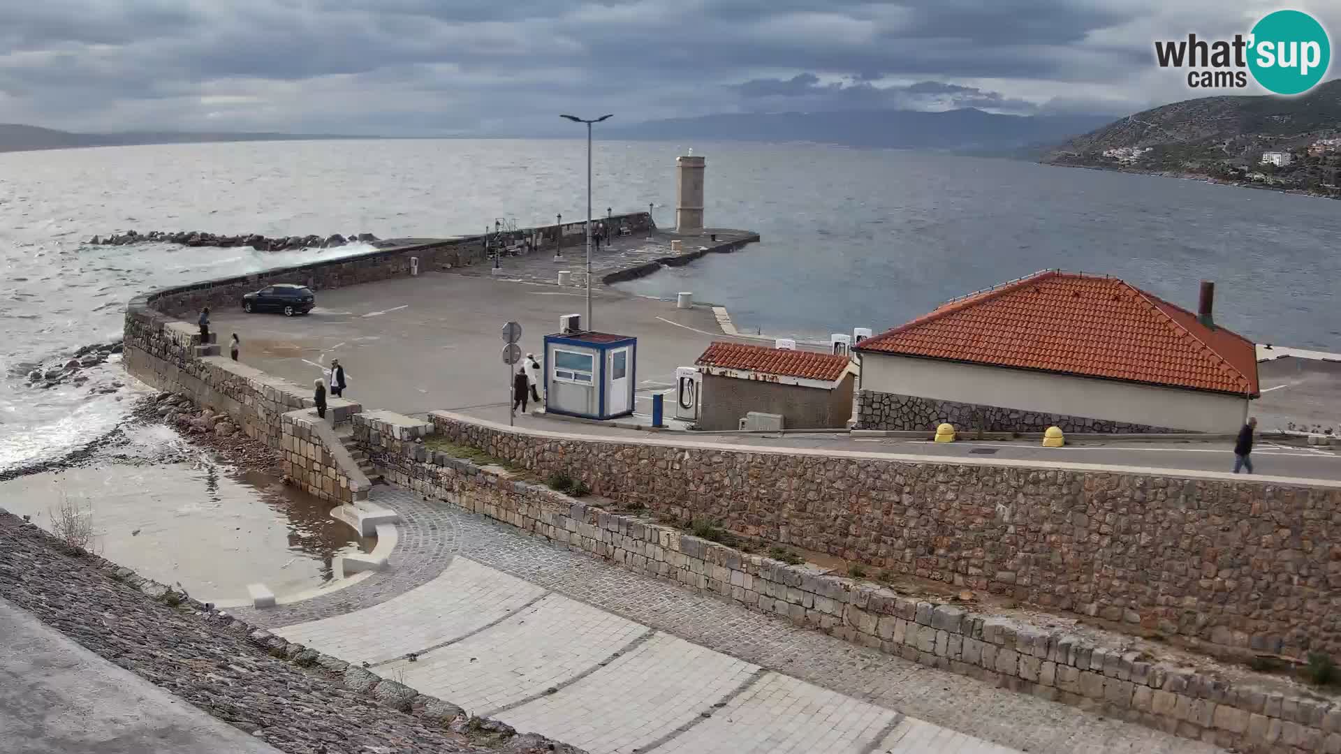 Senj Harbour Webcam – Breakwater & Lighthouse Live View